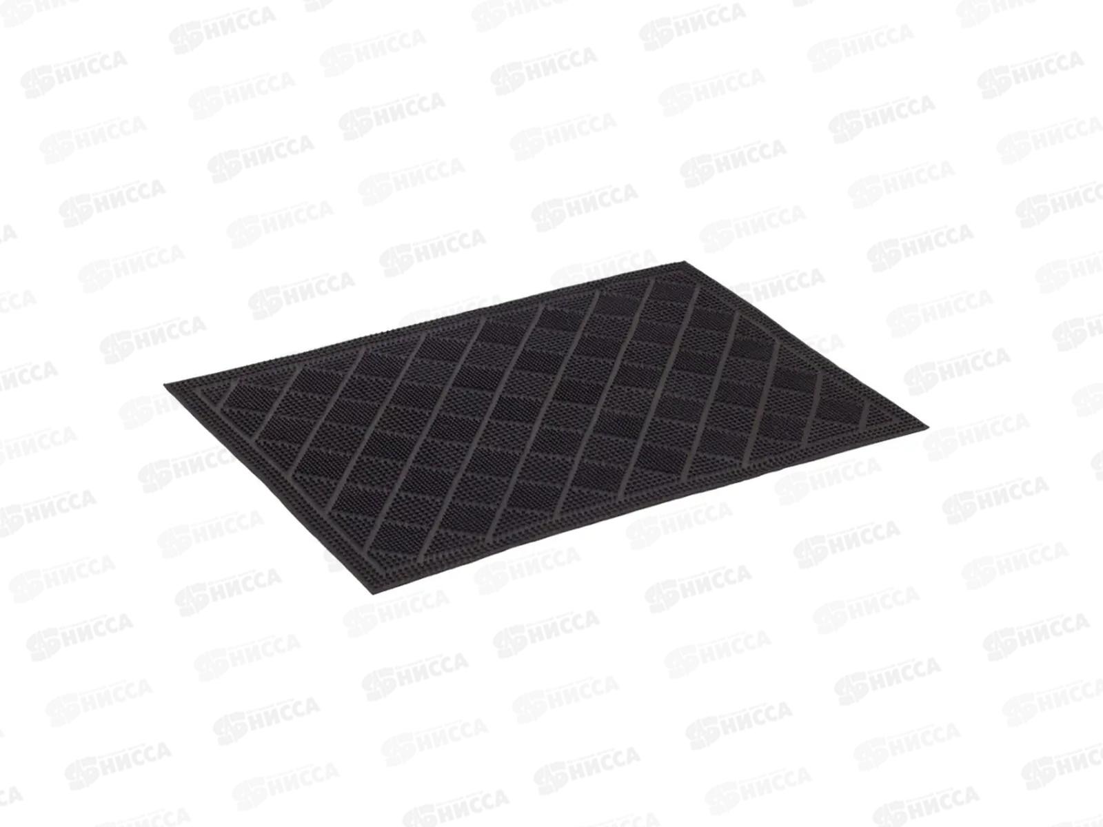 Коврик резиновый &quotРомбики&quot 40*60см черн SUNSTEP 31-031