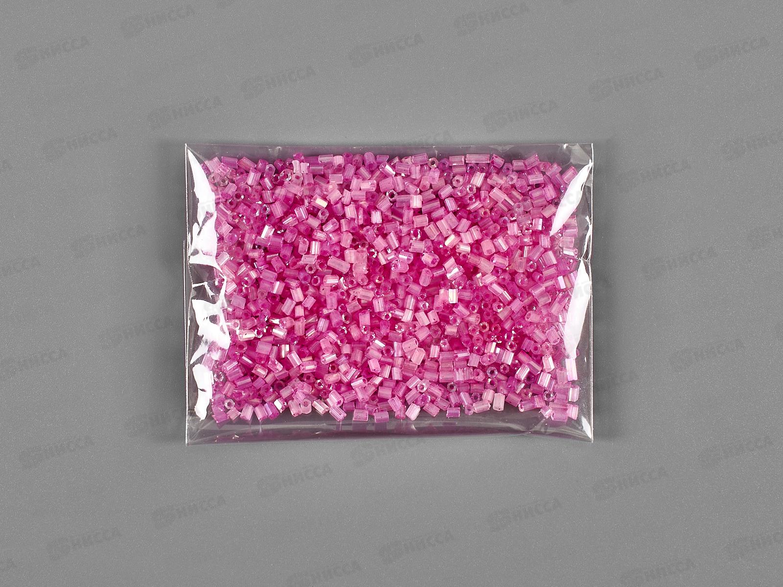 Бисер стеклярус d-2мм 20г., с-розовый TZ-28060-6