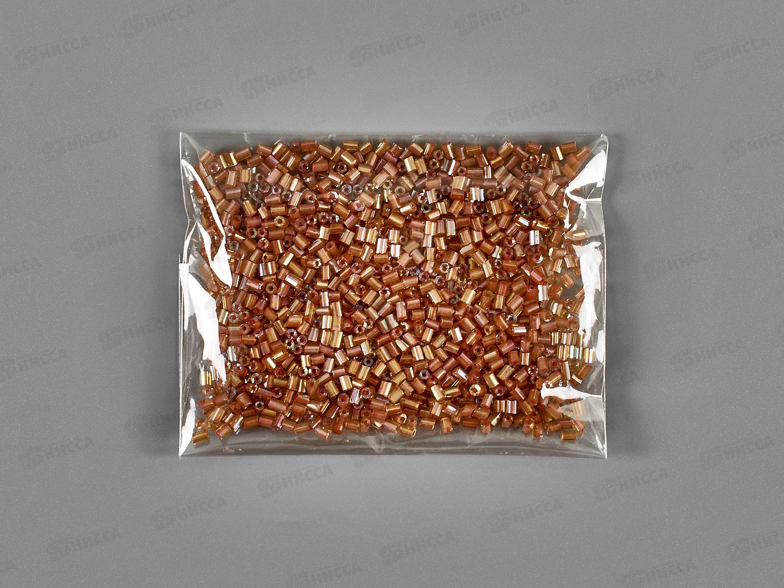 Бисер стеклярус d-2мм 20г., оранжевый TZ-28060-8