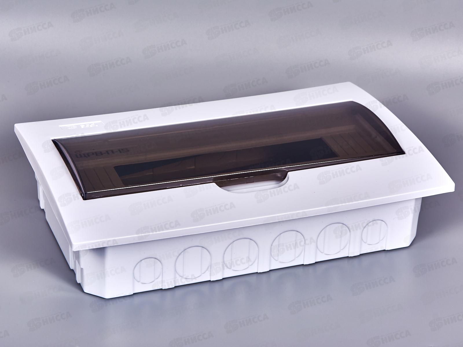 Бокс ЩРВ-П-15 IP41 пластик встраиваемый прозрачная крышка белый ЭРА