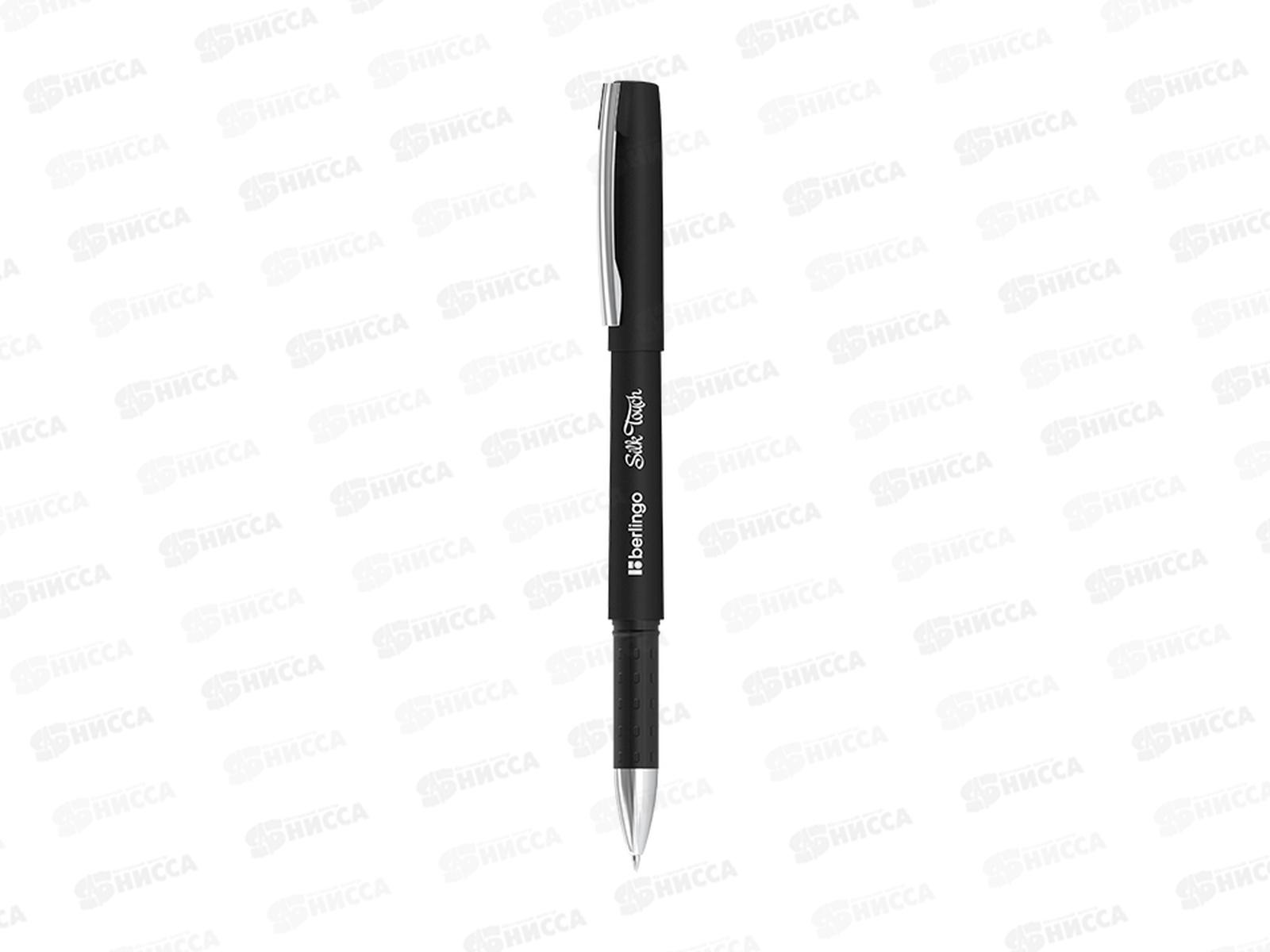 Ручка гел. Berlingo Silk Touch 0,5мм черная, CGp_05121 *12