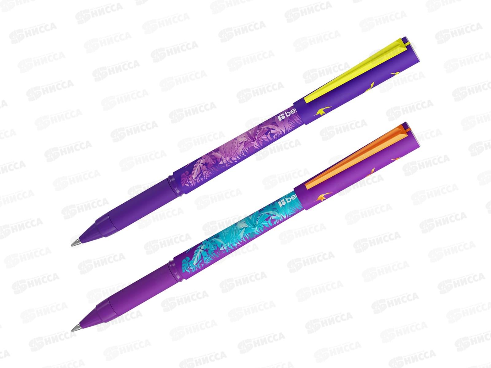 Ручка шар. BERLINGO Flower Art синяя, 0.7мм, CBp_07S20  *24