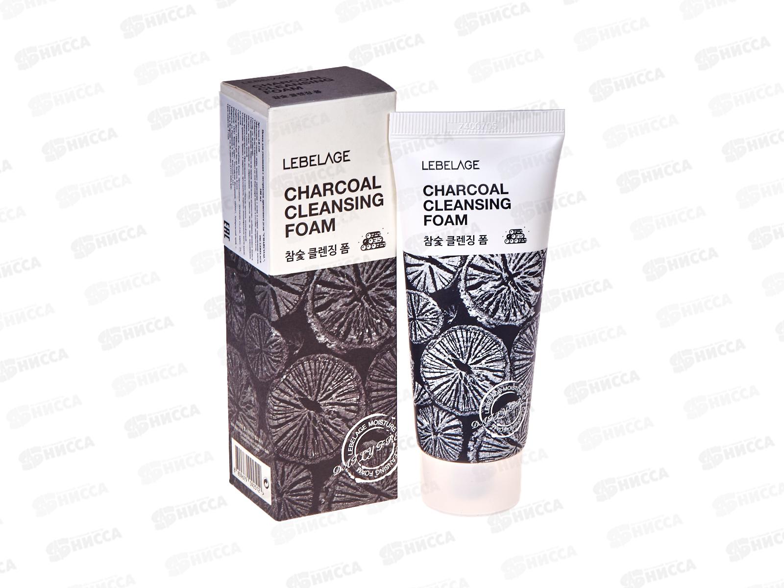 Lebelage CHARCOAL Пенка д/умыв Очищ Увлажн Древ уголь 100мл