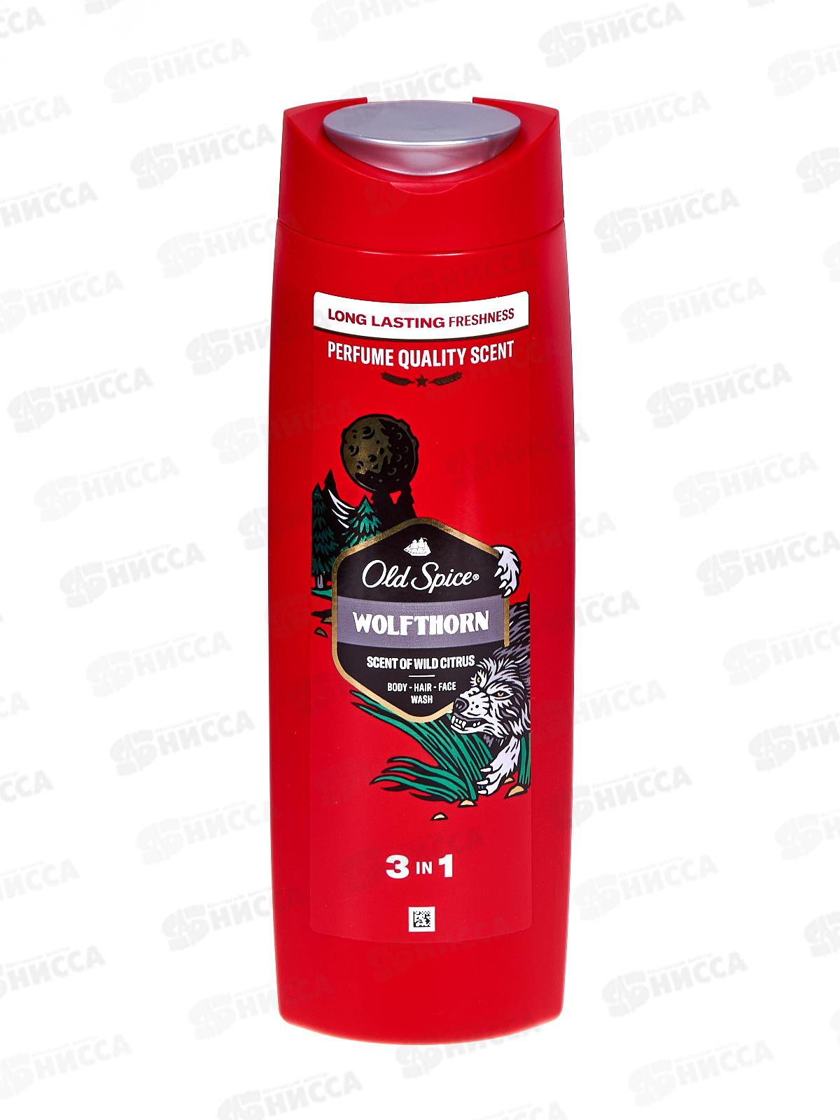 ОЛД СПАЙС гель д/д+шампунь Wolfthorn 400мл *6