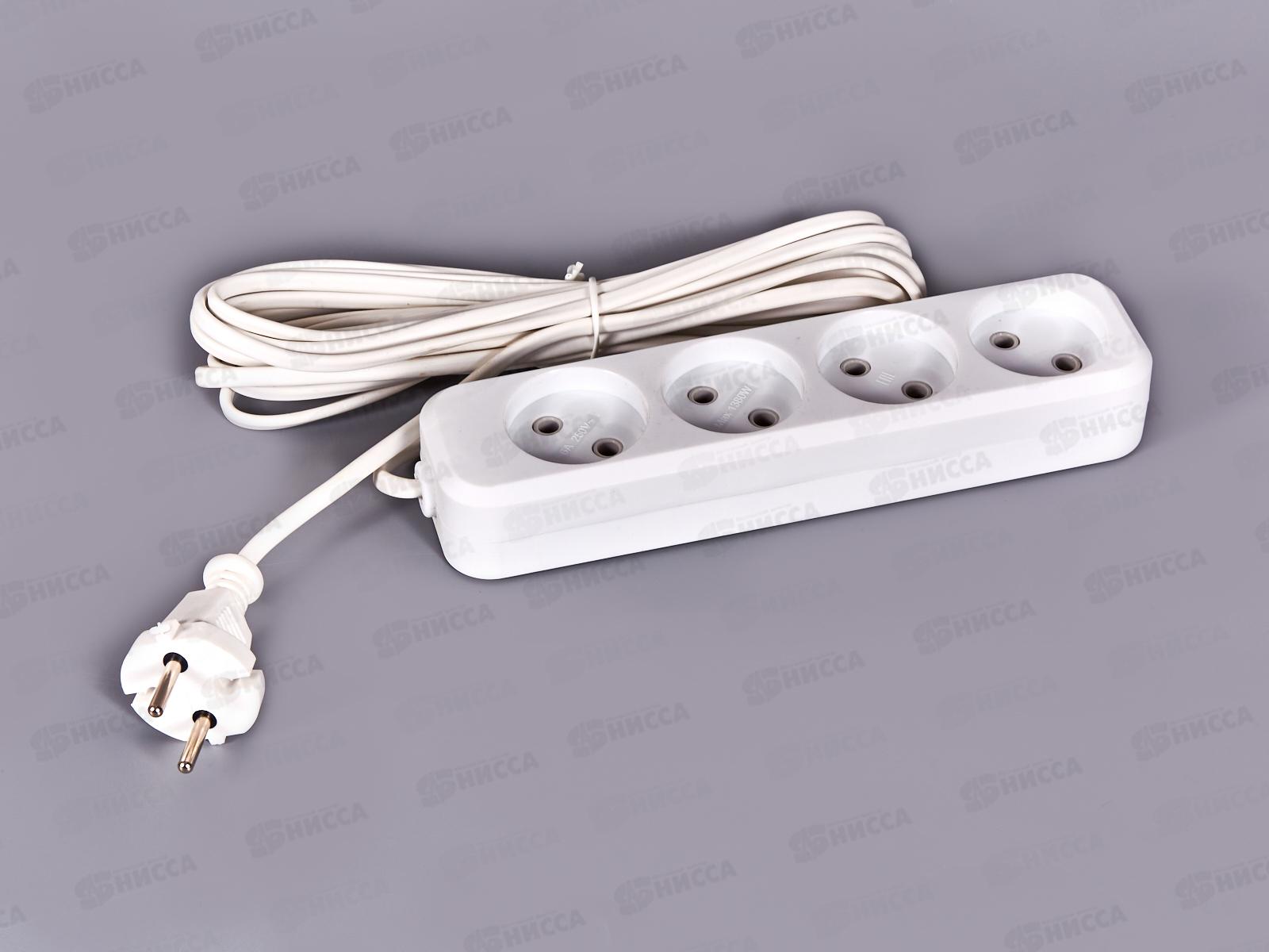 Удлинитель TDM УН3 4гнезда 5м, ШВВП 2*0.75кв.мм 6А, 1207