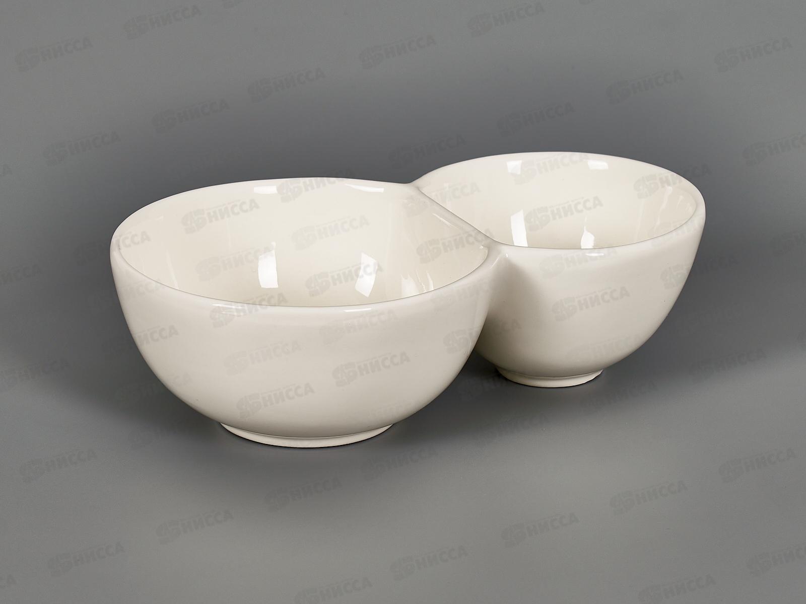 Менажница &quotNaturel" 20*12.5*6см (фарфоровая), 0380033  *3/24