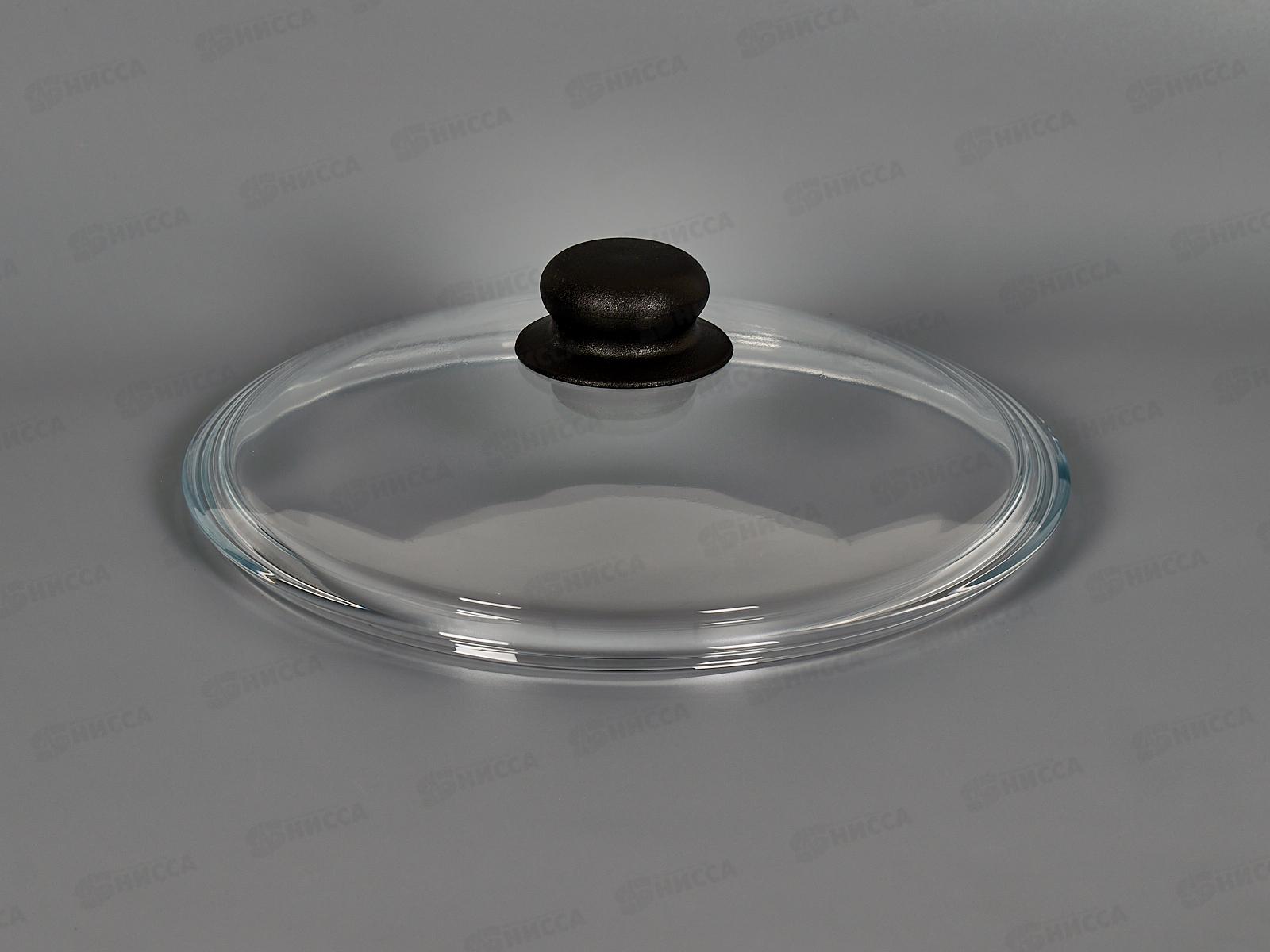 Крышка стеклянная 24см SATOSHI безободковая с ручкой 848-316  г