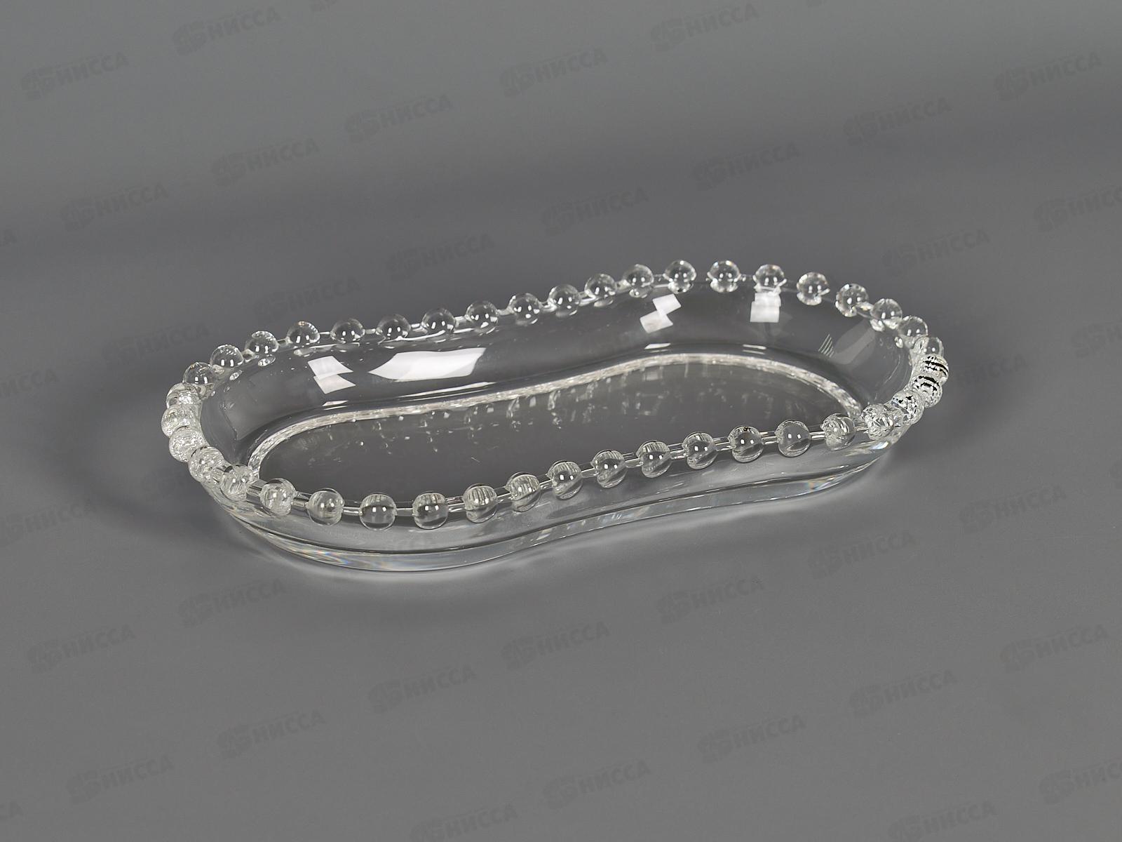 Блюдо сервировочное &quotGocciolina" 17х9х2,5см (стекло) 9950104