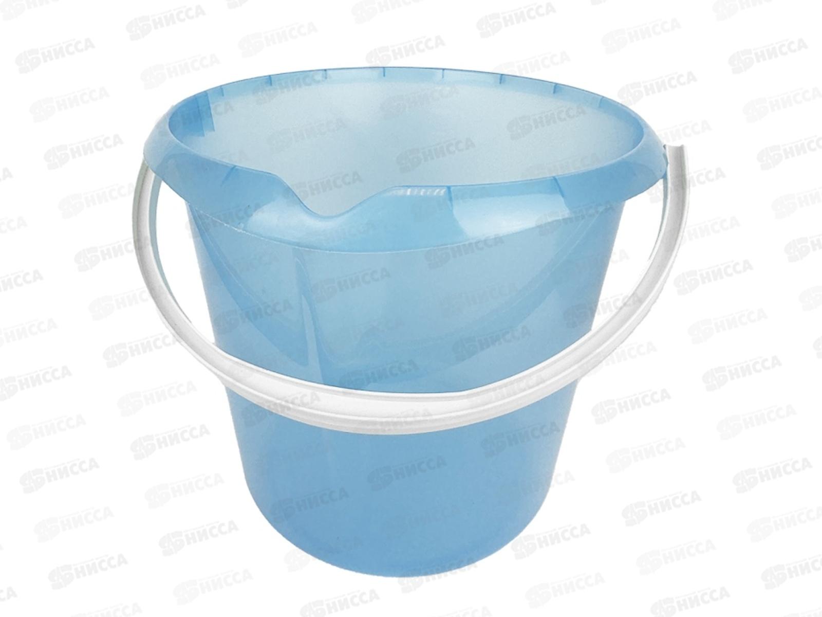 Ведро 11л пищ мерное с носиком Голубой МП *20 0248