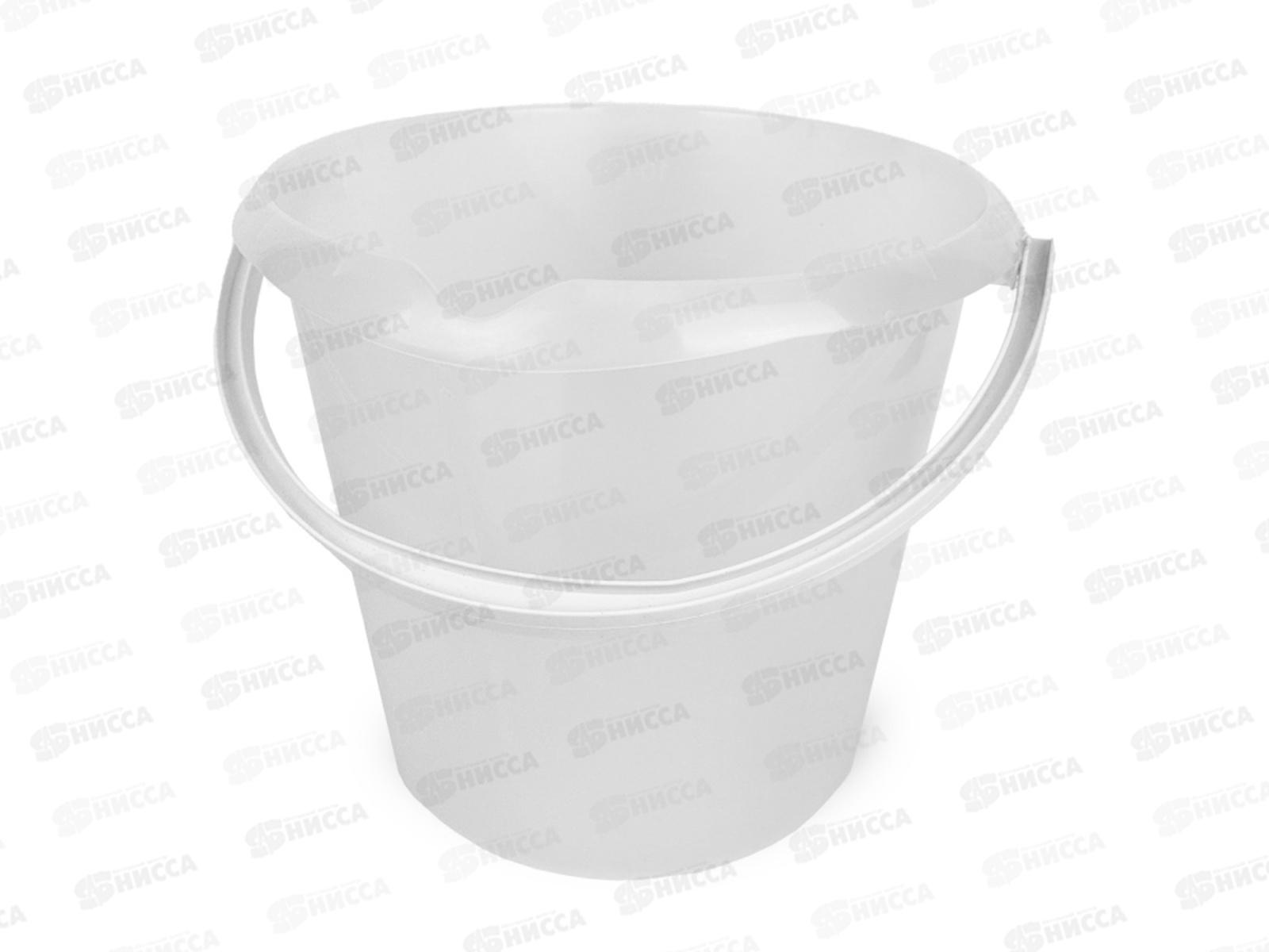 Ведро 11л пищ мерное с носиком Молочный МП *20 0255