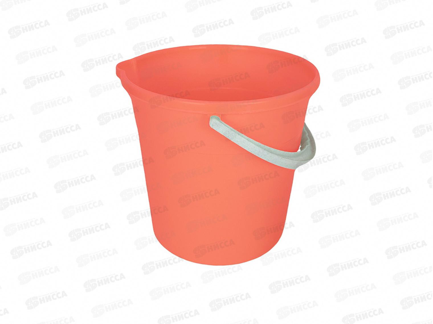 Ведро 7л пищ с носиком Коралловый МП *10 0095