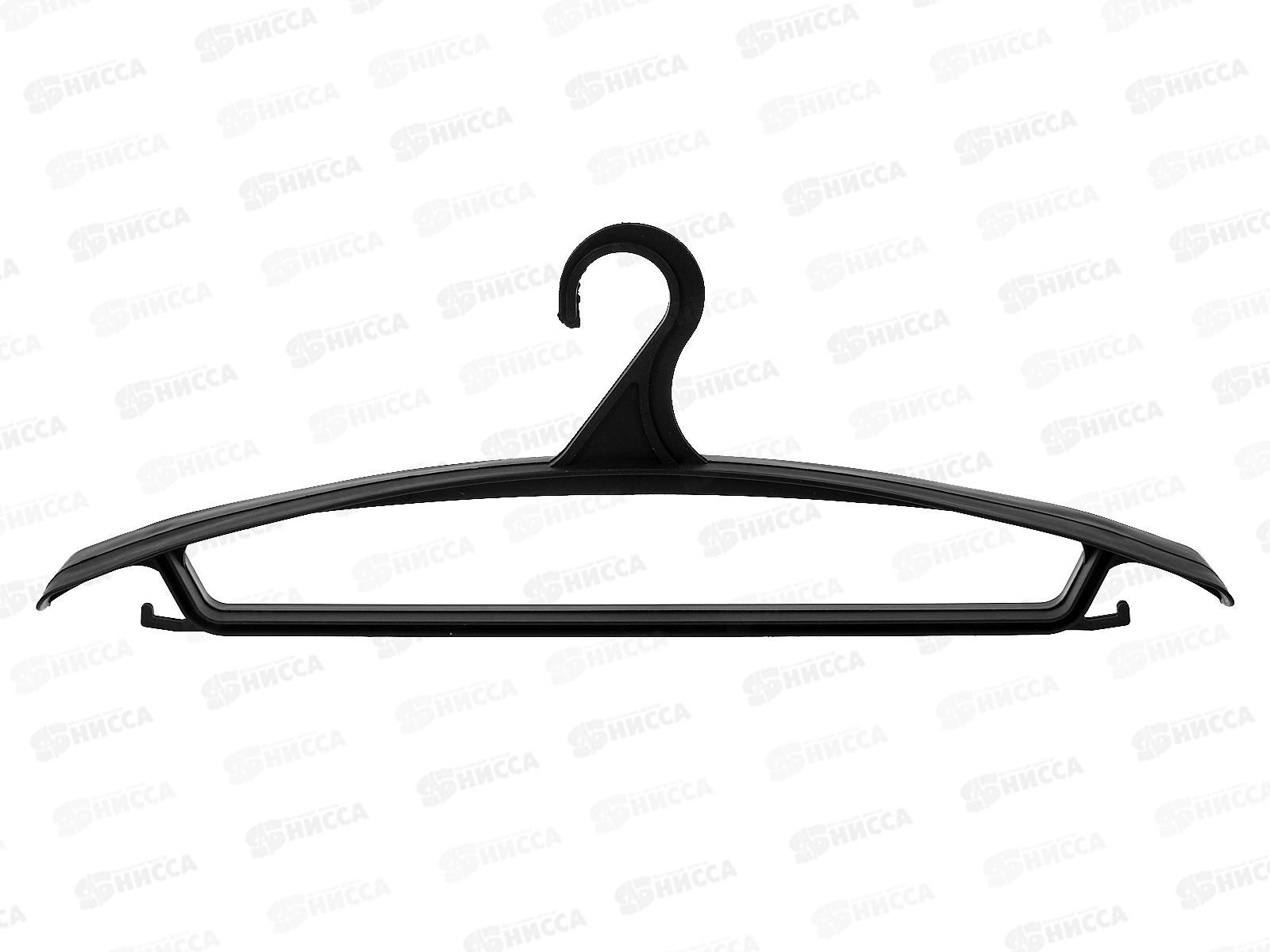 Вешалка-плечики 52-54 д/верх.одежды черная SK345 *50