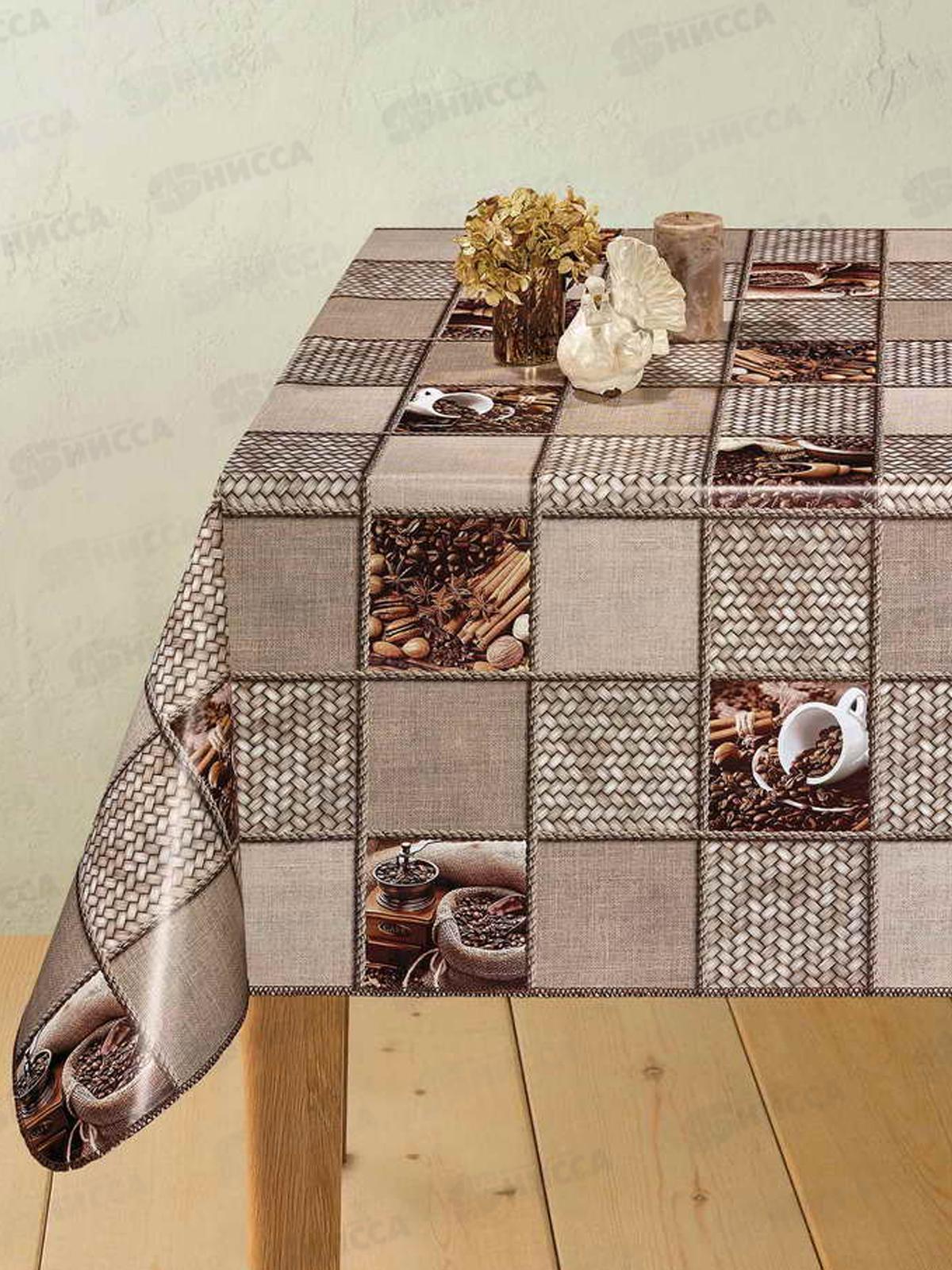 Клеенка на нетканой основе ДЕКОРАМА 1,4*20м 196А кофе