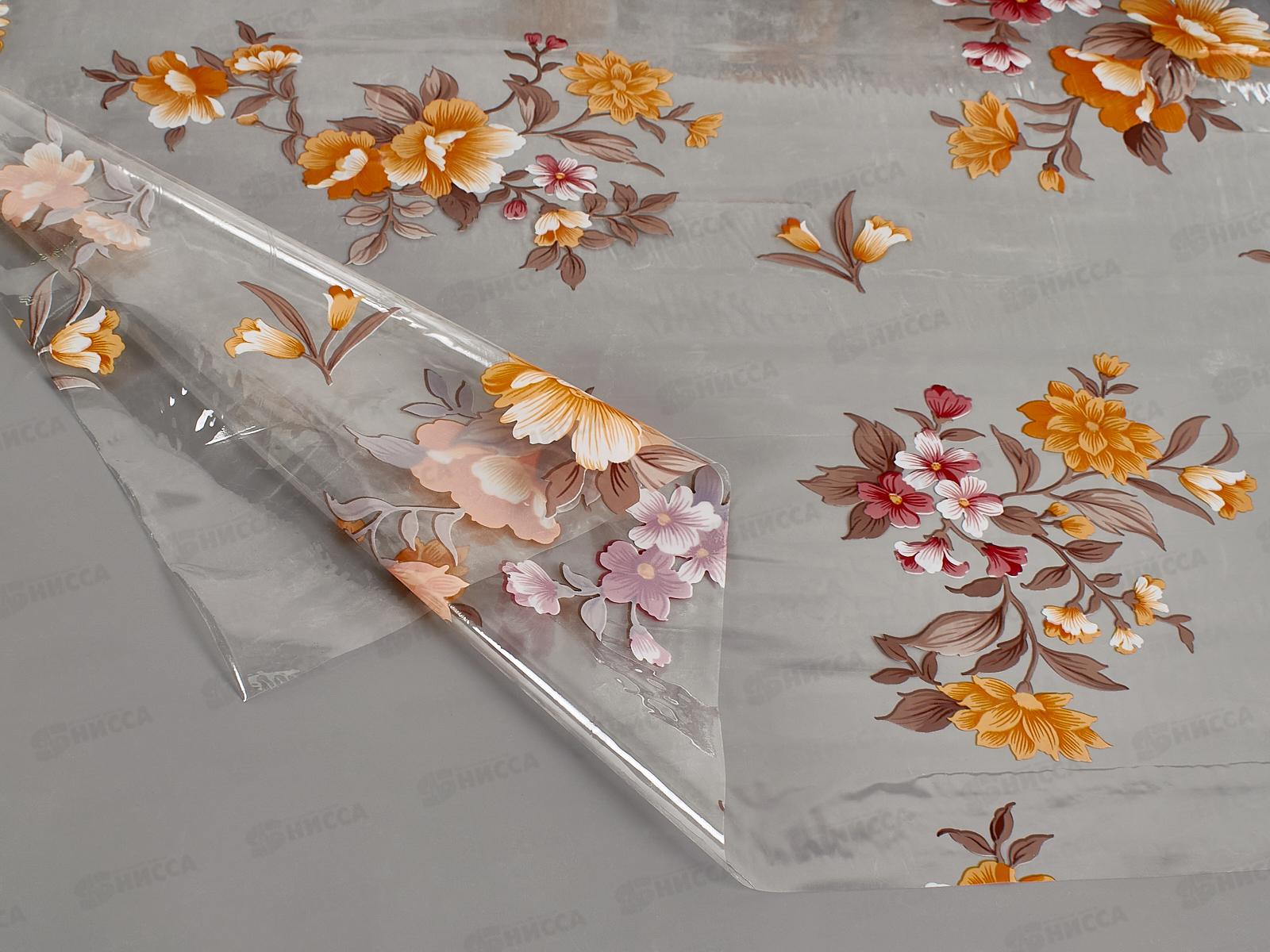 Клеенка прозрачная MIRAGE Н075А 1,37м*010мм*25м с печатью