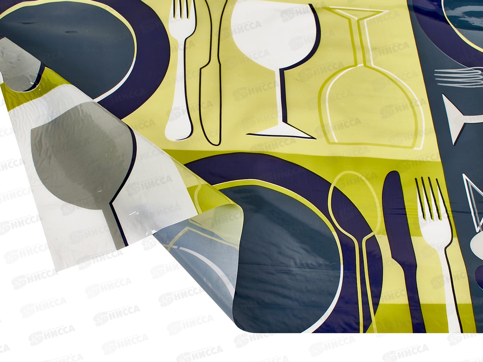 Клеенка прозрачная MIRAGE Н133А 1,37м*010мм*25м с печатью