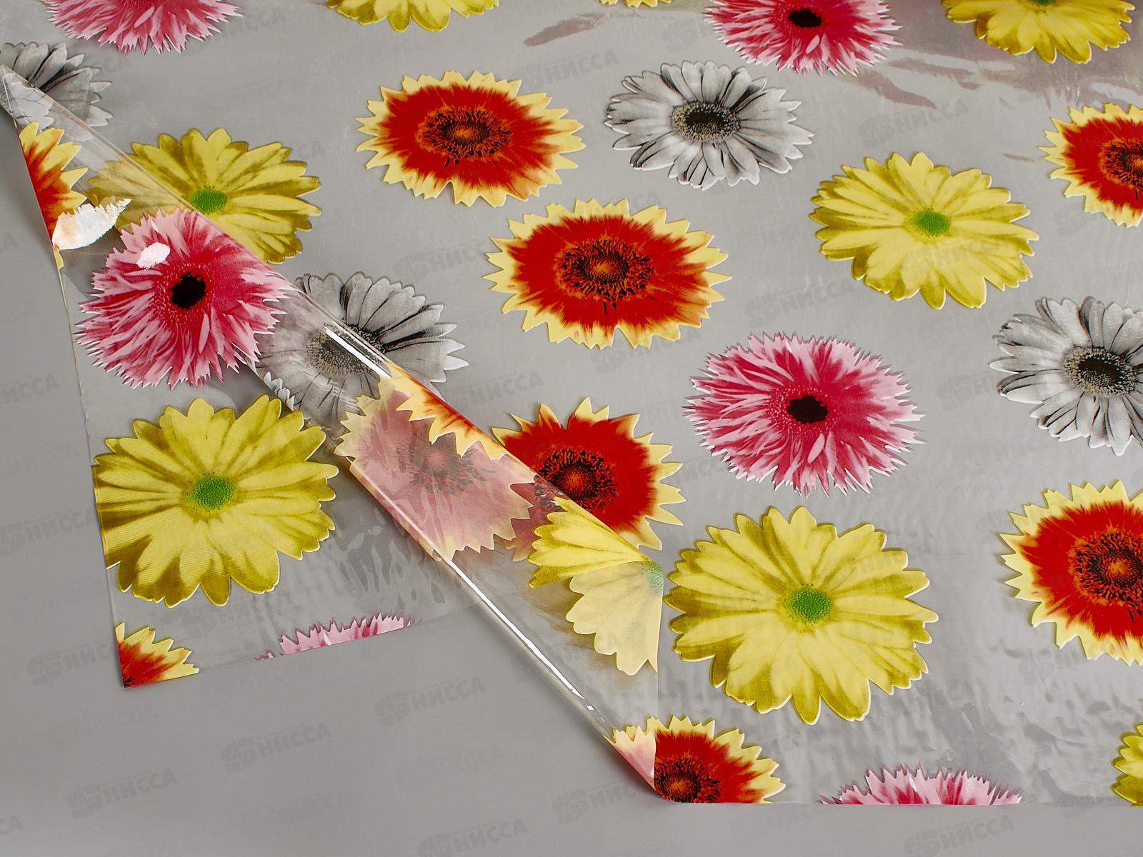 Клеенка прозрачная MIRAGE Н190А 1,37м*010мм*25м с печатью