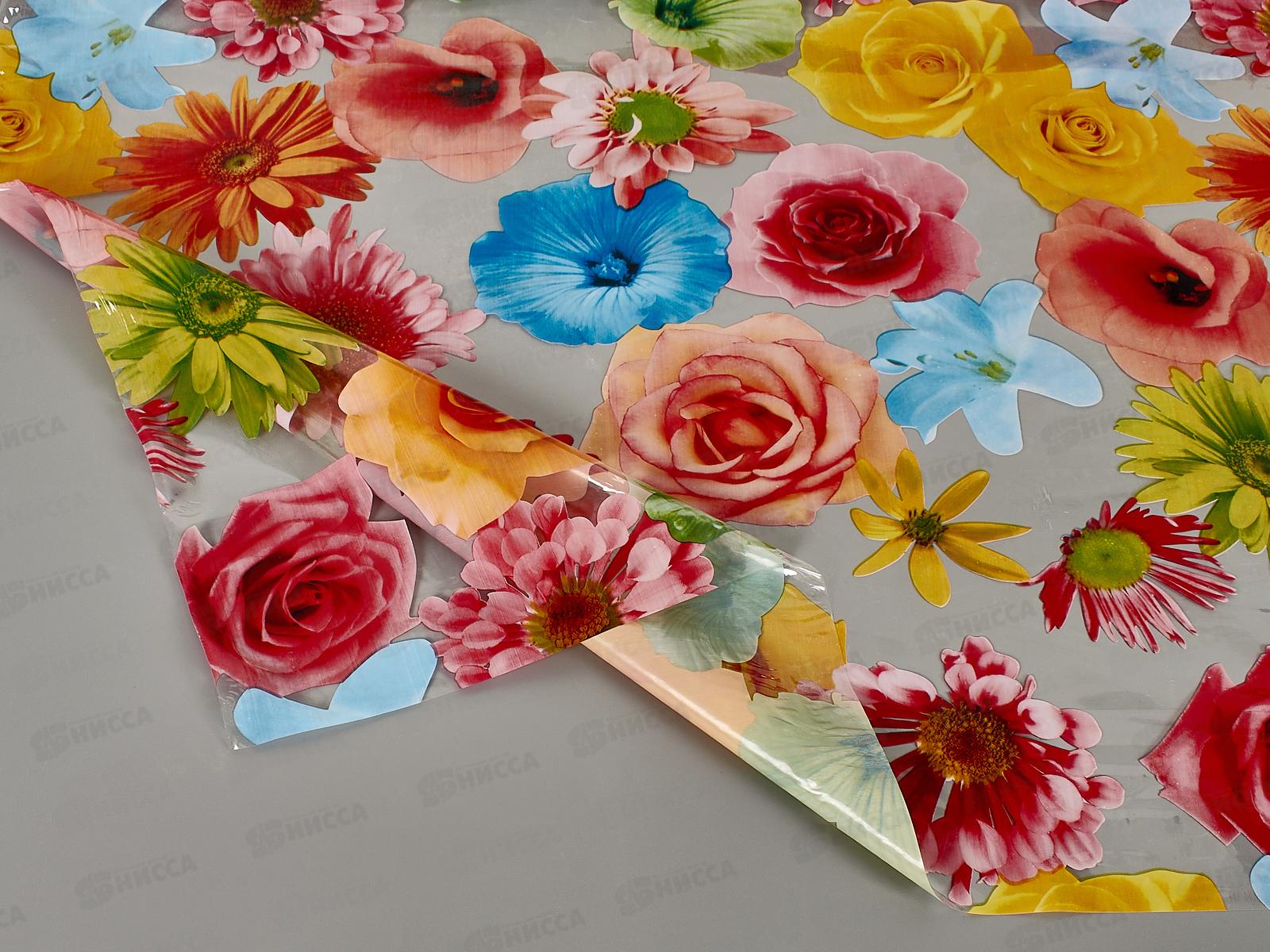 Клеенка прозрачная MIRAGE Н220В 1,37м*010мм*25м с печатью