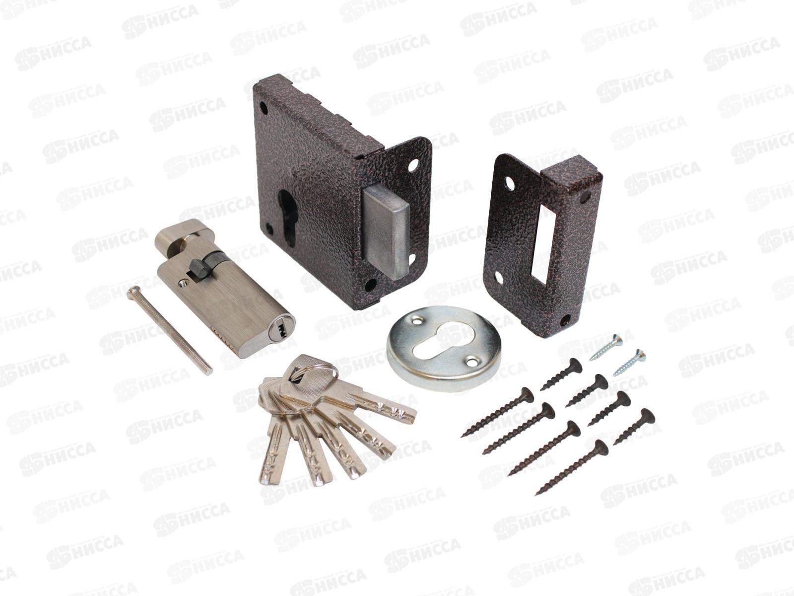 Замок накладной Птимаш ЗН1-1У медь *30 16231