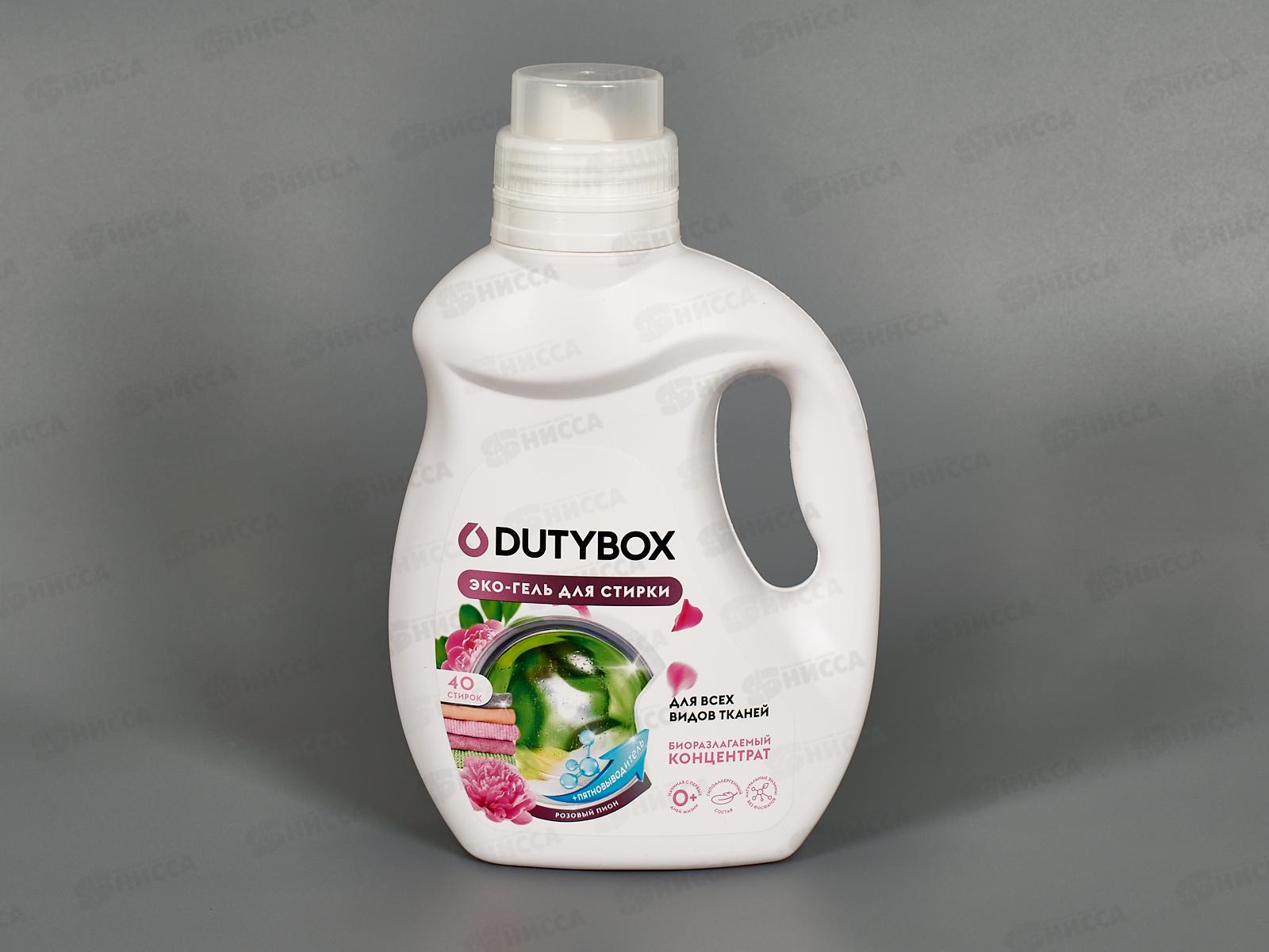 Dutybox Эко-гель для стирки универсальный концентрат Розовый пион 1л, 5200