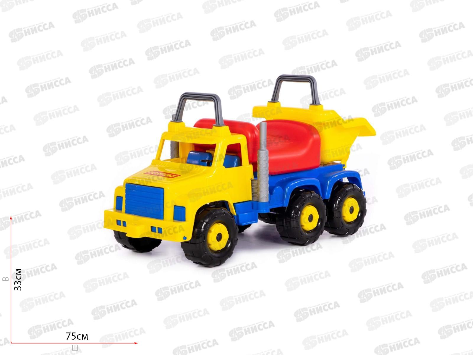 Автомобиль-каталка "Супергиган-2" (жёлто-красный) 24590  *2