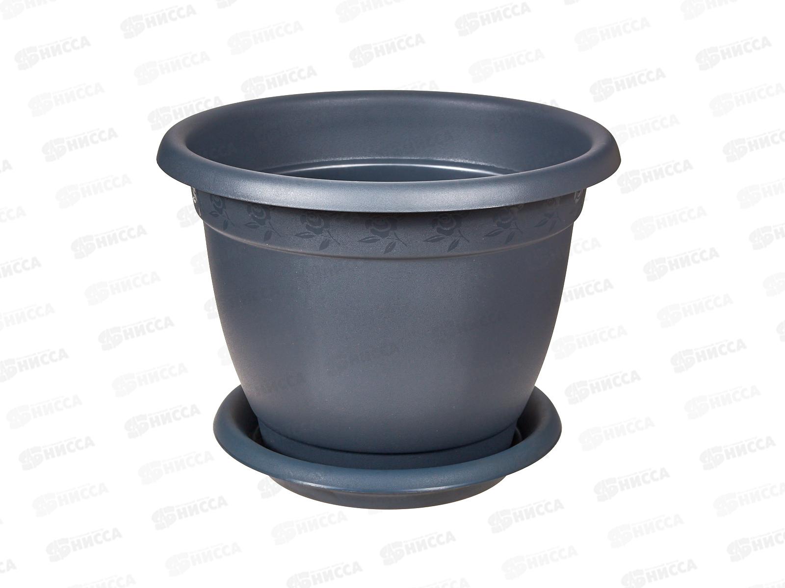 Горшок д/цв. &quotInGreen Aphrodite&quot D340мм 12,7л Серый IG42711026 *5