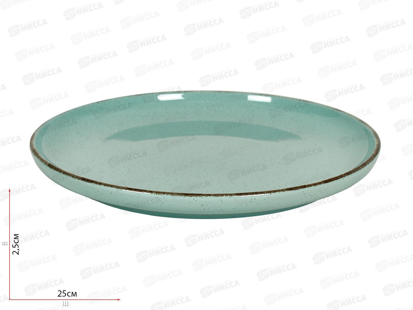 Тарелка обеденная Daily 24см бирюзовый DMD101