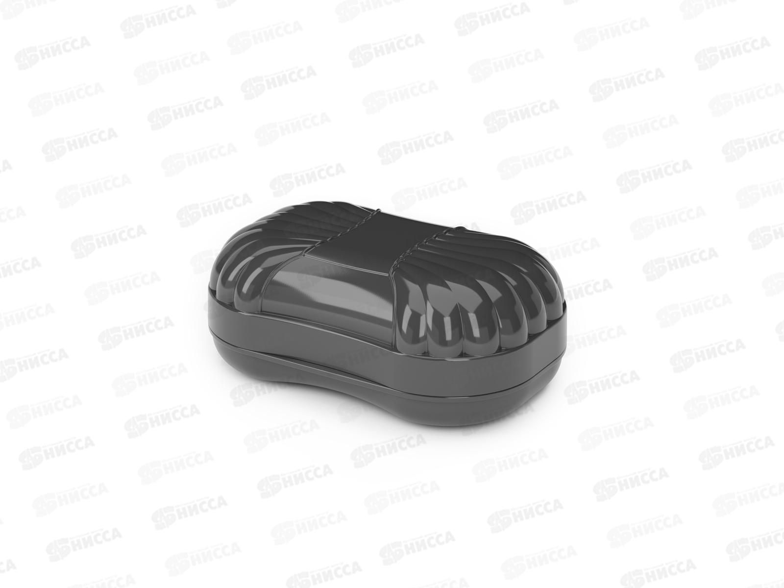 Мыльница  дорожная &quotФигурная&quot темно-серый *30 М8729