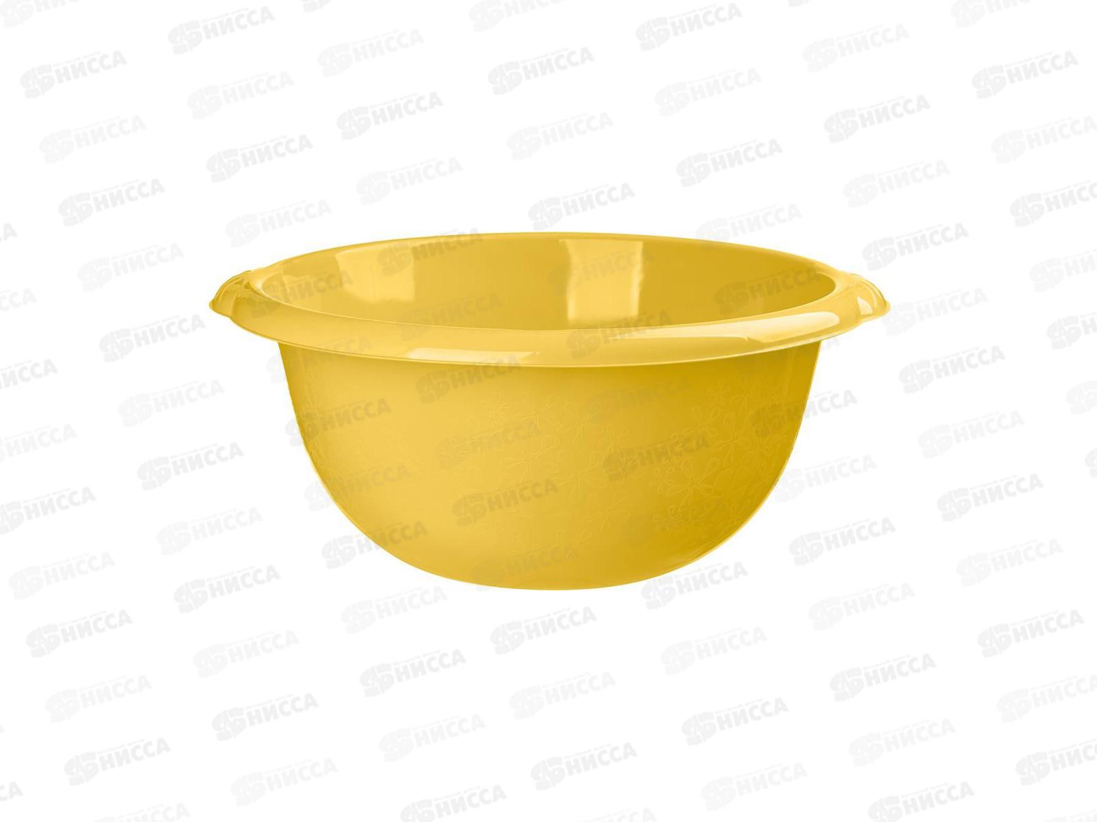 Таз 9л &quotGood" круглый Ярко-желтый 223201202/02