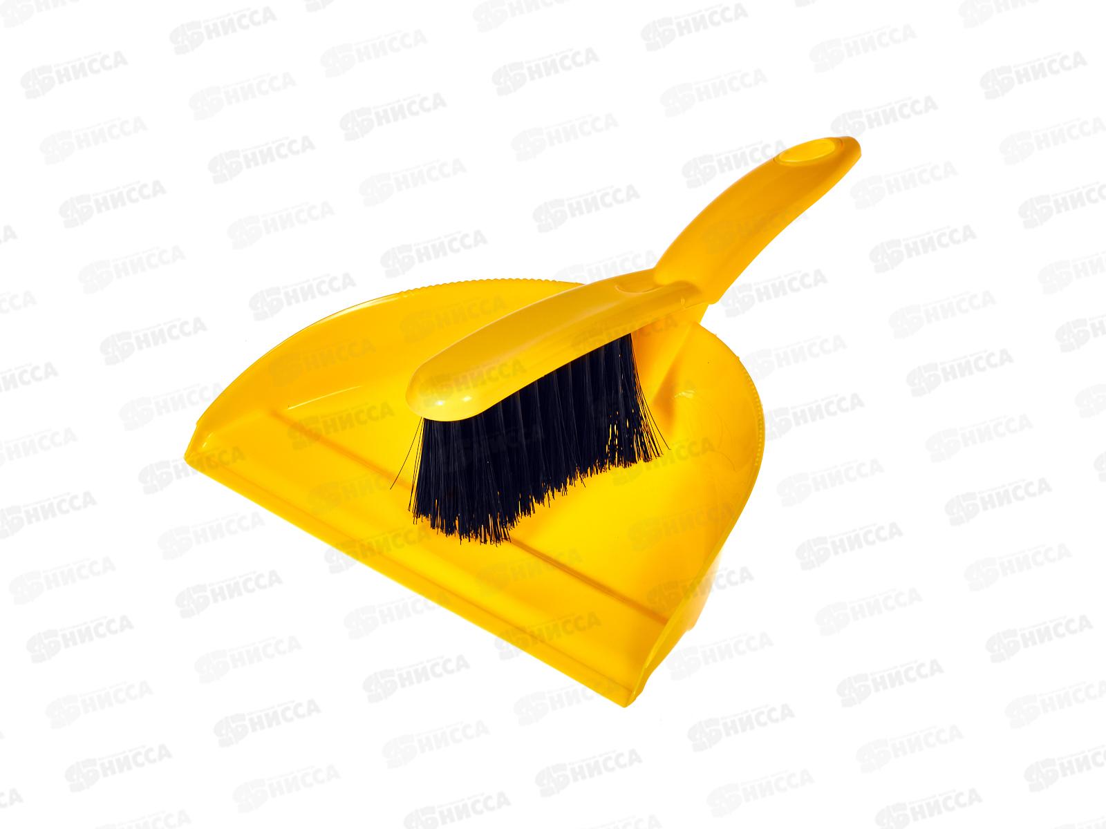 Комплект щетка-сметка &quotGood&quot с совком ярко-желтый 223201002/02