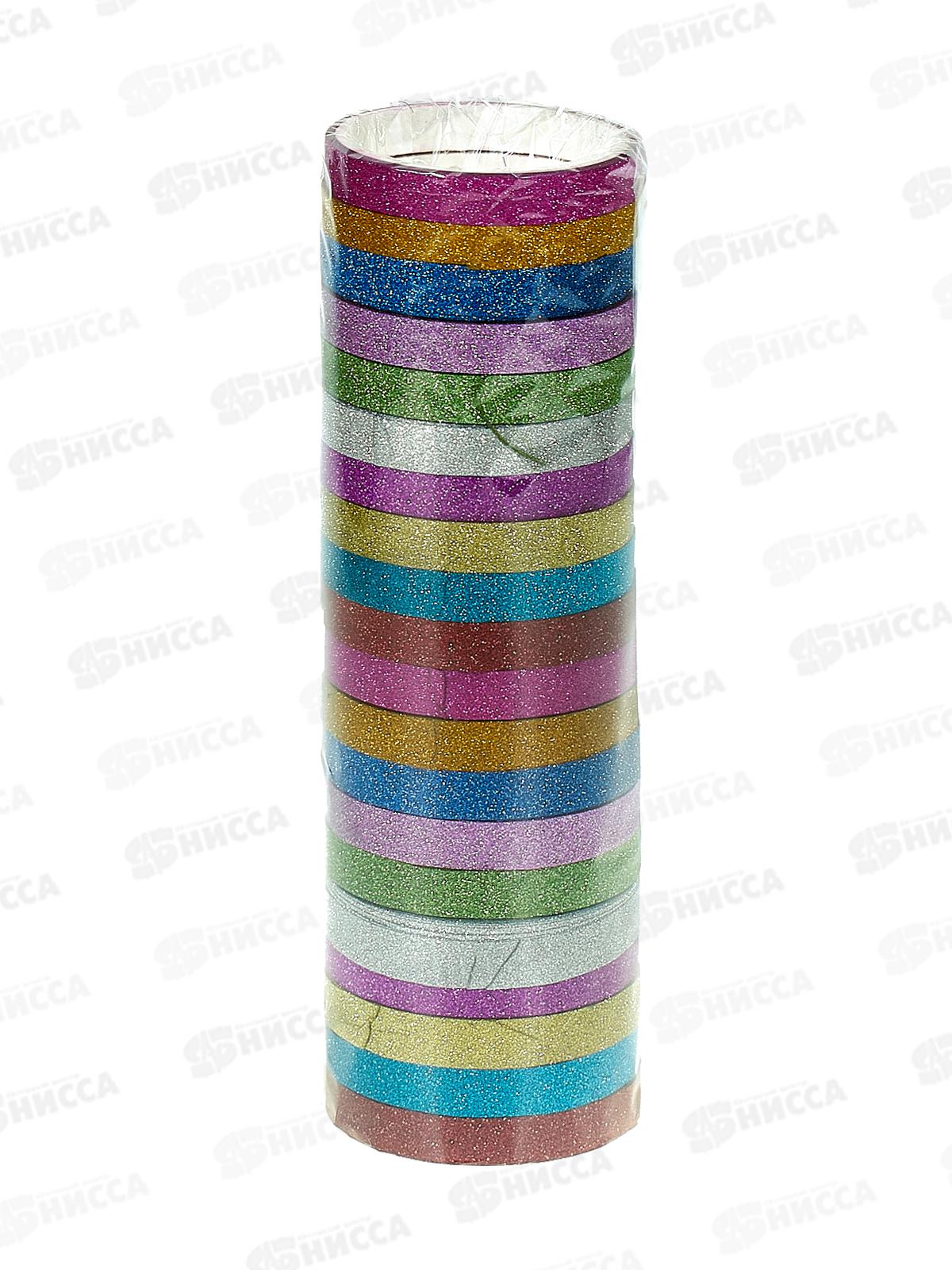 Скотч декоративный 0,7см*2,5м глиттер *20 Р23561-12