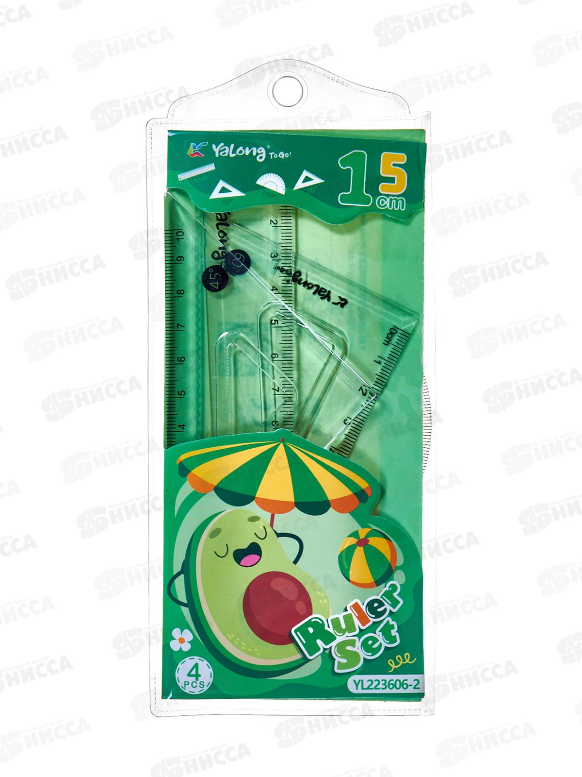 Набор черт. Yalong 4пр. Фрукты на отдыхе, YL223606-2 *1/12/48