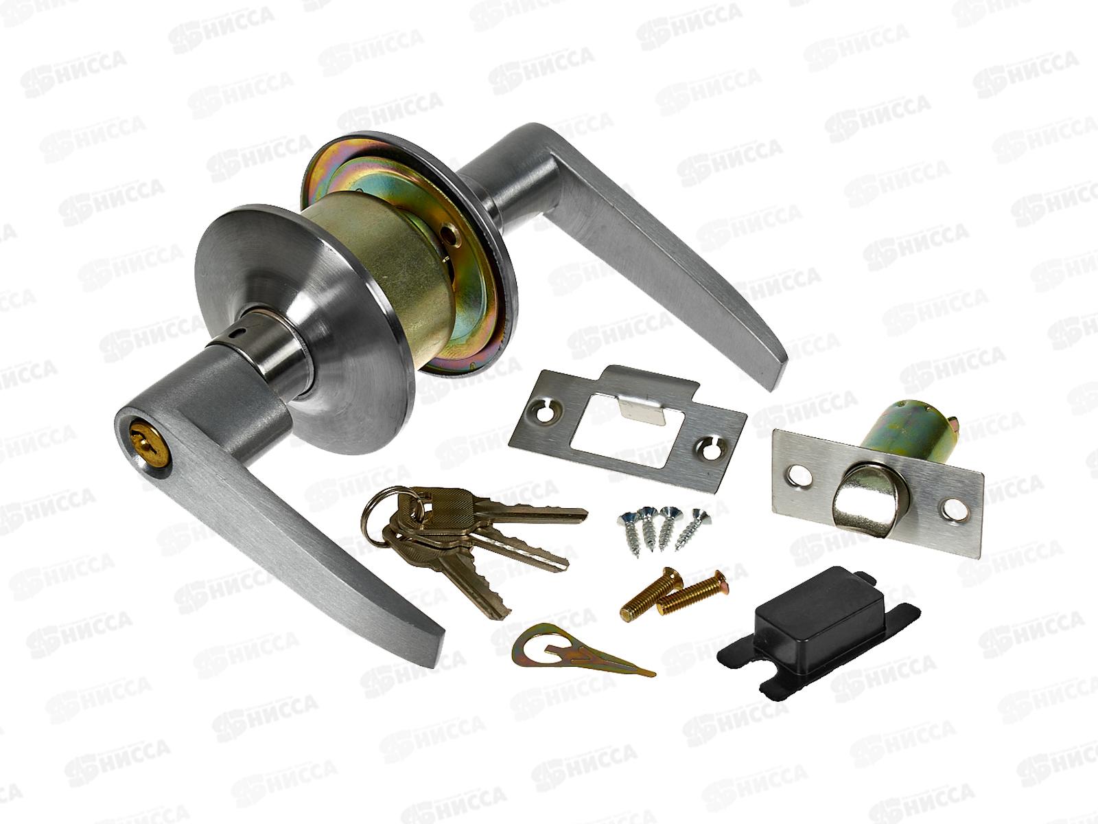 Ручка дверная врезная с ключами 6411SS хром (064456)  Ж