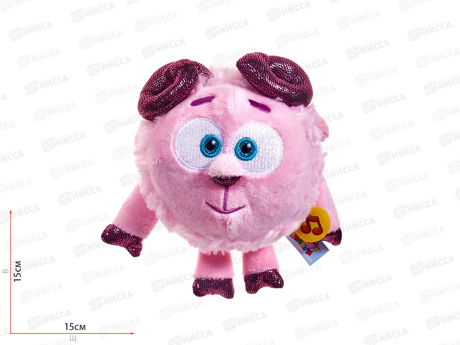 Смешарики Бараш, 13см, музыкальный чип, А20315-10 в пакете Мульти-пульти