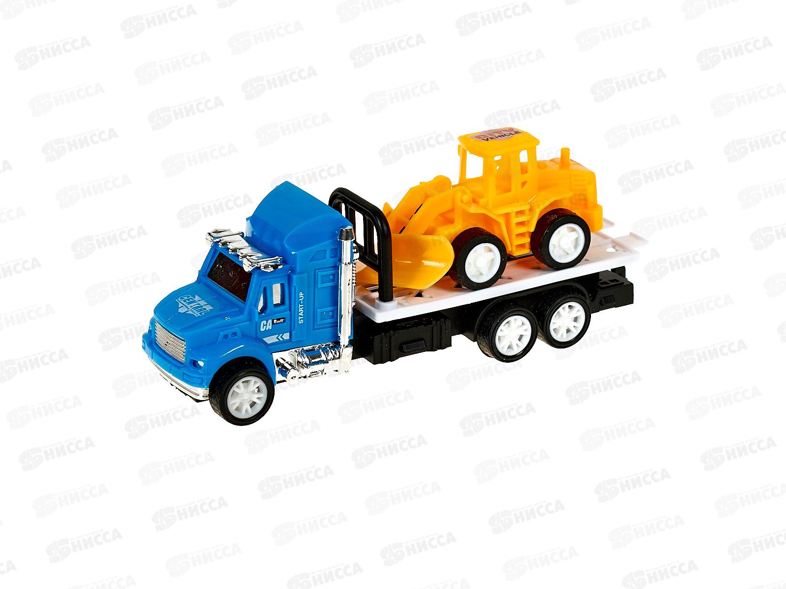 Трейлер инерционный с бульдозером, цвет в ассортименте, 997-1, А1187904W