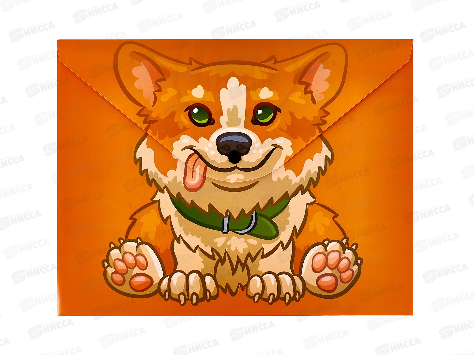 Папка с кноп. Centrum А4 Корги,74965 *10