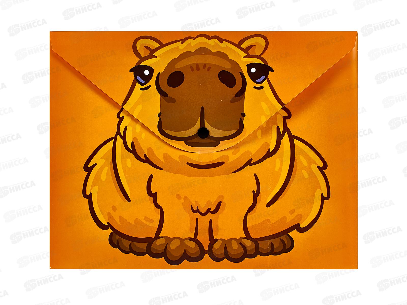 Папка с кноп. Centrum А4 Капибара,74964 *10