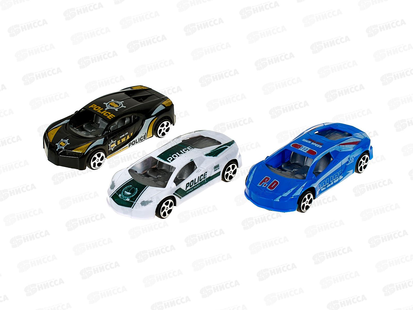 Машина "ТЕХНОПАРК" металлическая ROAD RACING, 7см 3шт RR-SET-2394928-R,382353