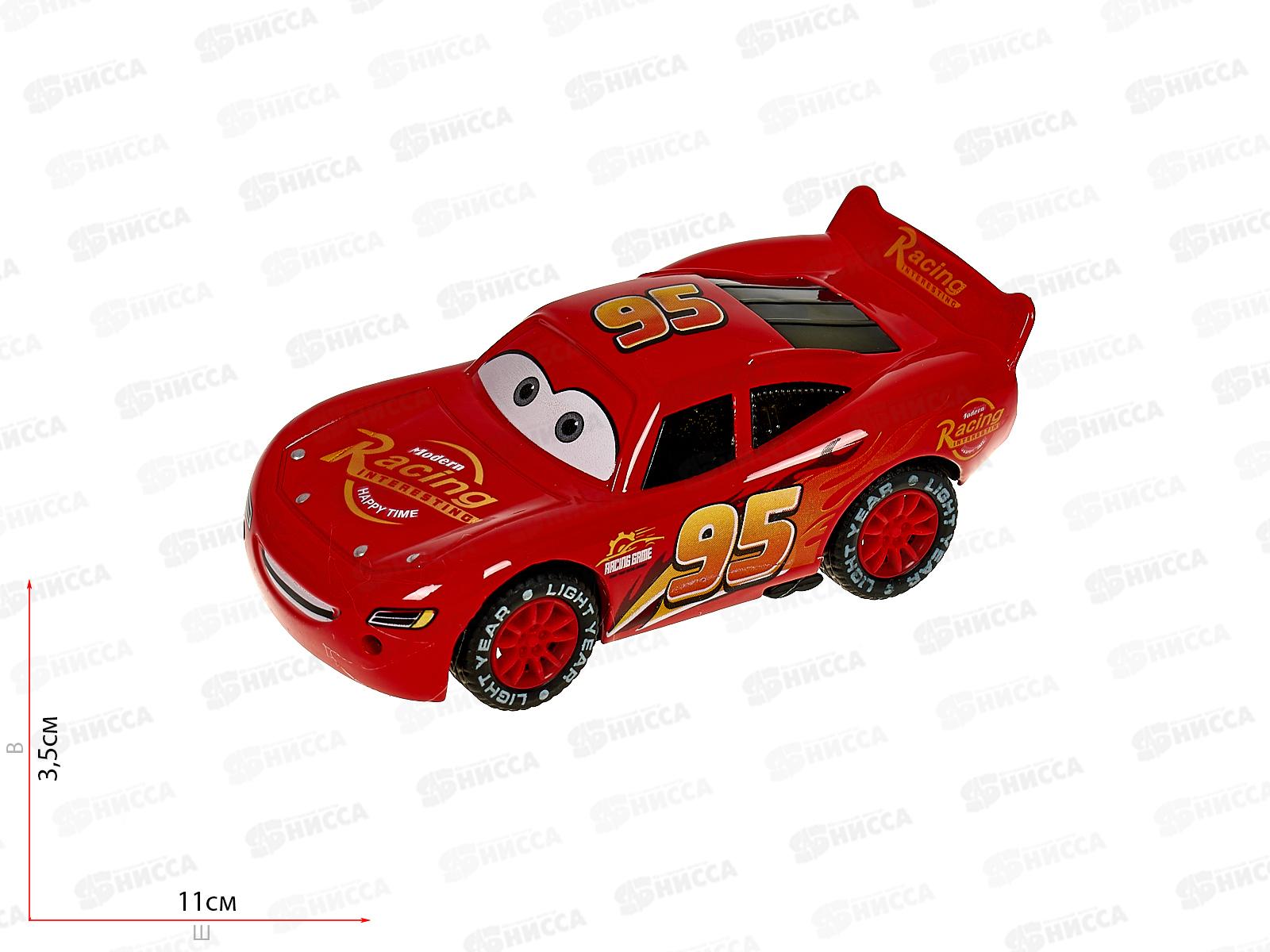 Машина "ТЕХНОПАРК" металлическая Тачки, свет,звук 12,3см, 2311С0122-R, 384068