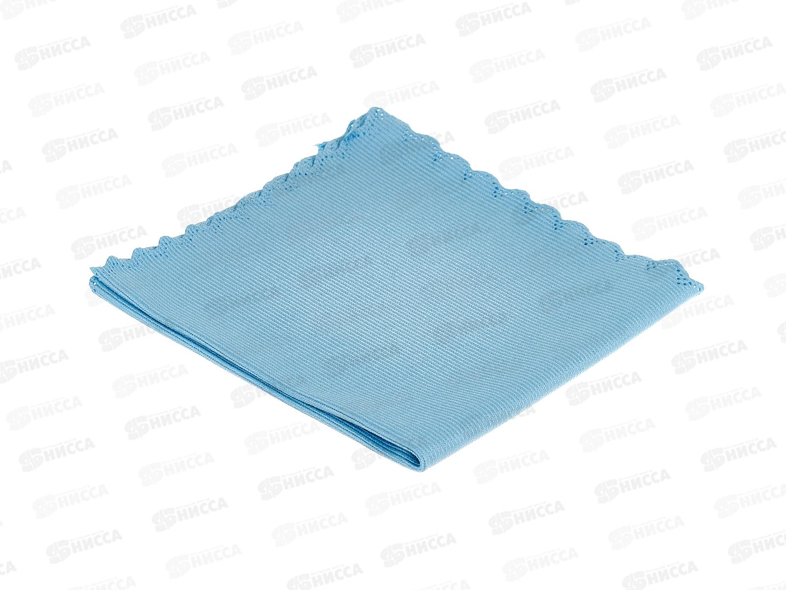 Салфетка HP-CL27BL для стекол и зеркал микрофибра 30*30см Голубой *80