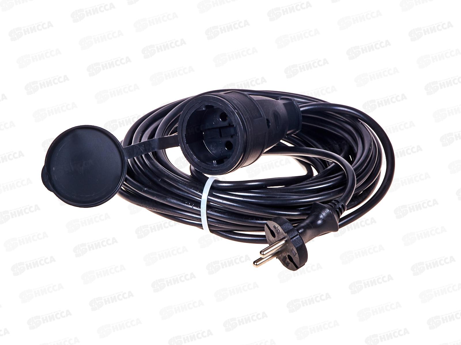 Удлинитель-шнур GREEN LINE  10м 1 гнездо, без заземления, ПВС 2*0.75, BUH-6-10m *15