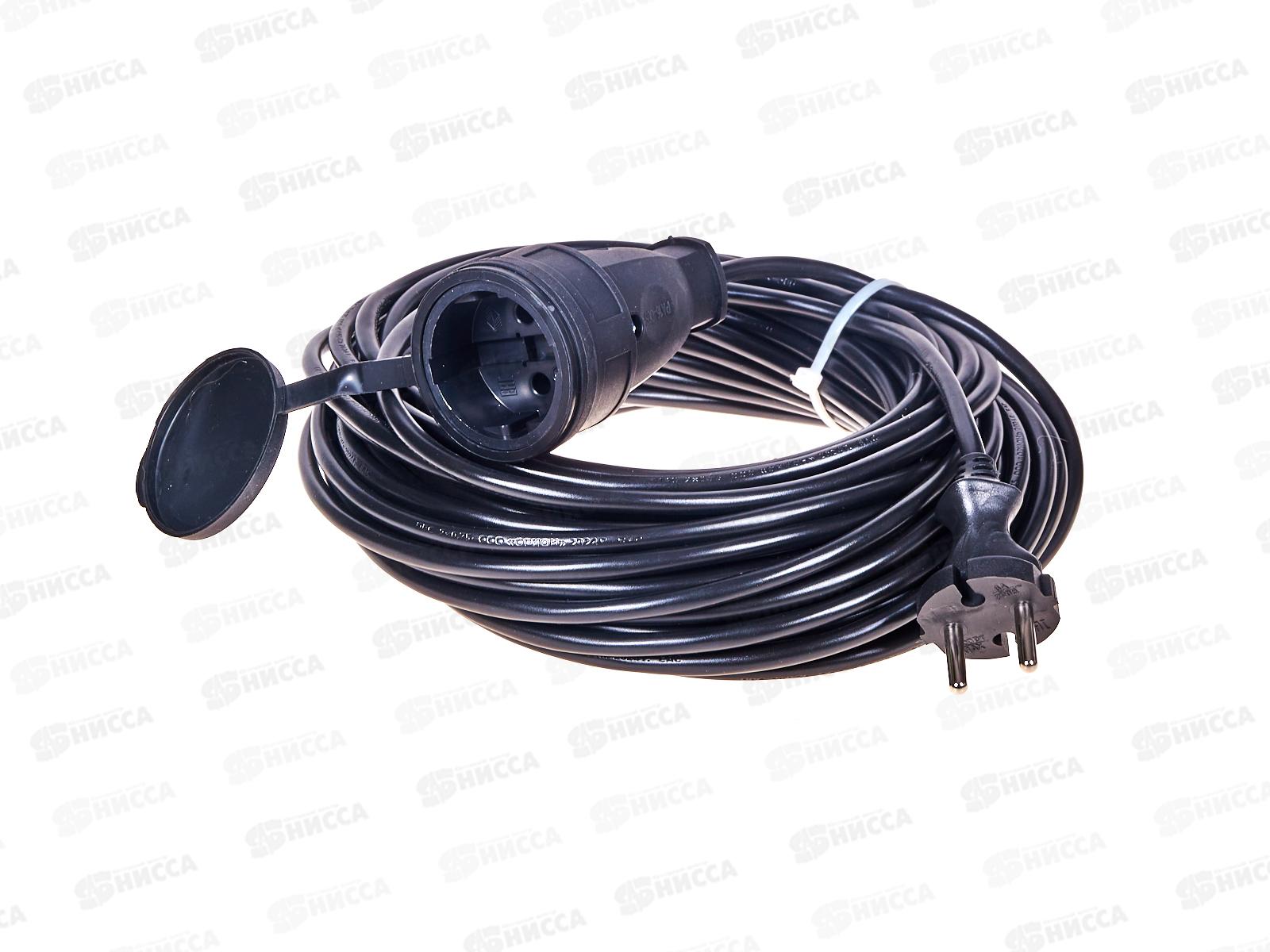 Удлинитель-шнур GREEN LINE  20м 1 гнездо, без заземления, ПВС 2*0.75, BUH-6-20m *10