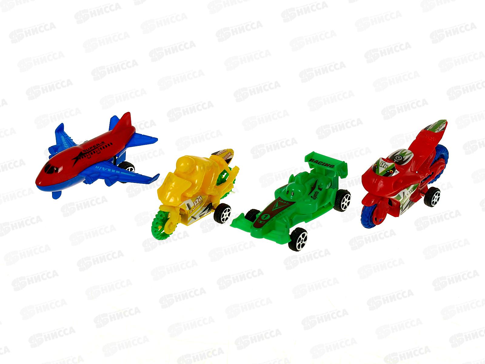 Набор техники 4шт цветной, 49858 в коробке