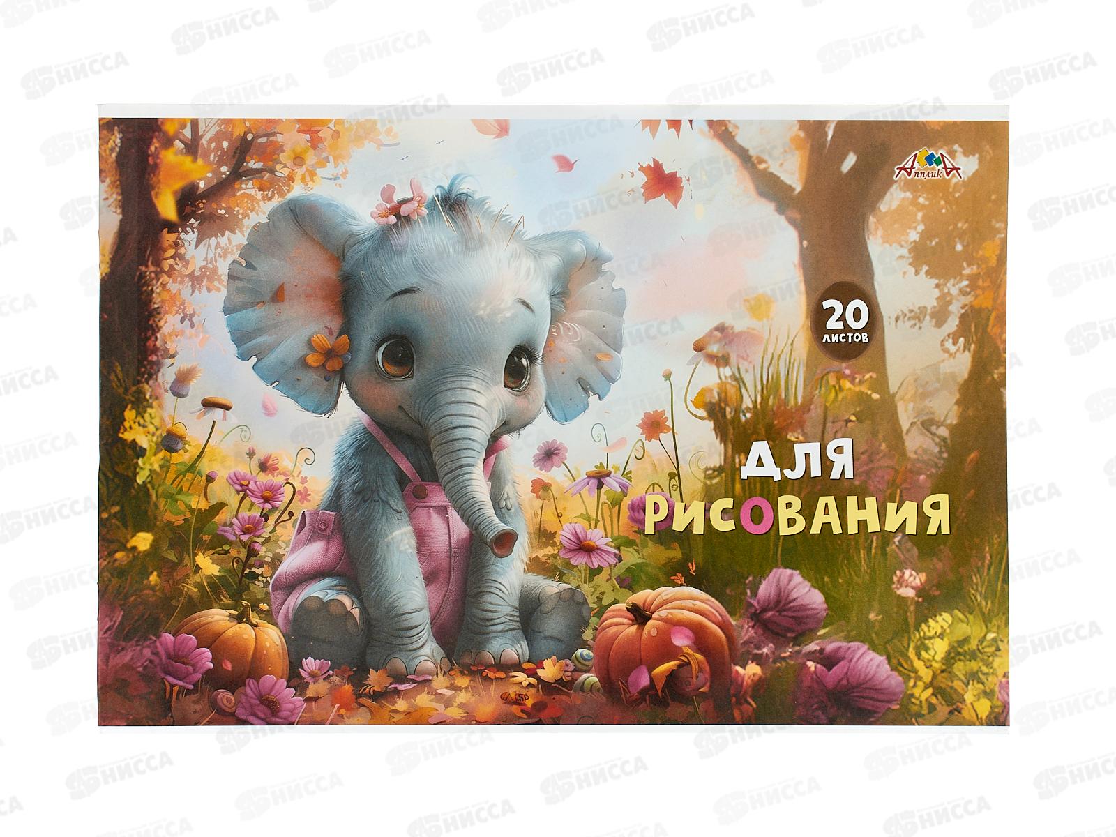 Альбом Раскраска  Апплика 20л Слоненок С2951-18