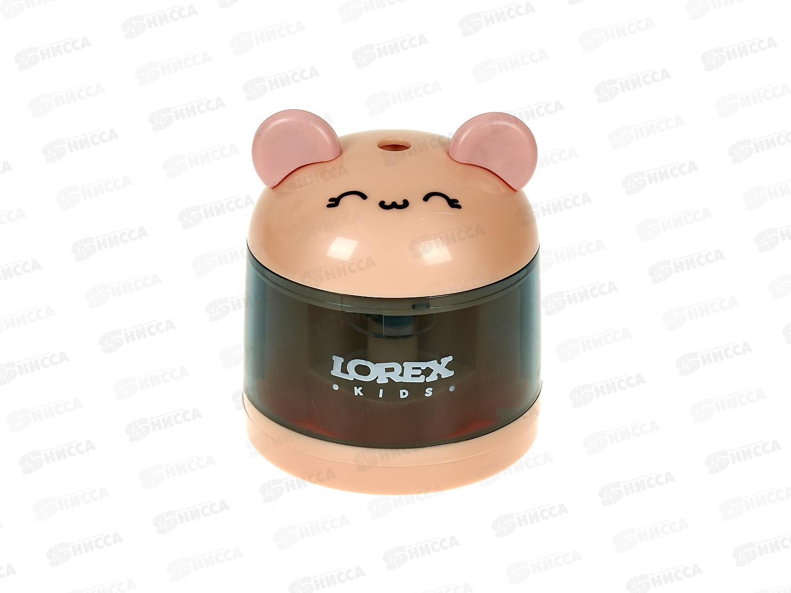 Точилка электр. Lorex kids cute pet. контейнер LXKSREL-CP