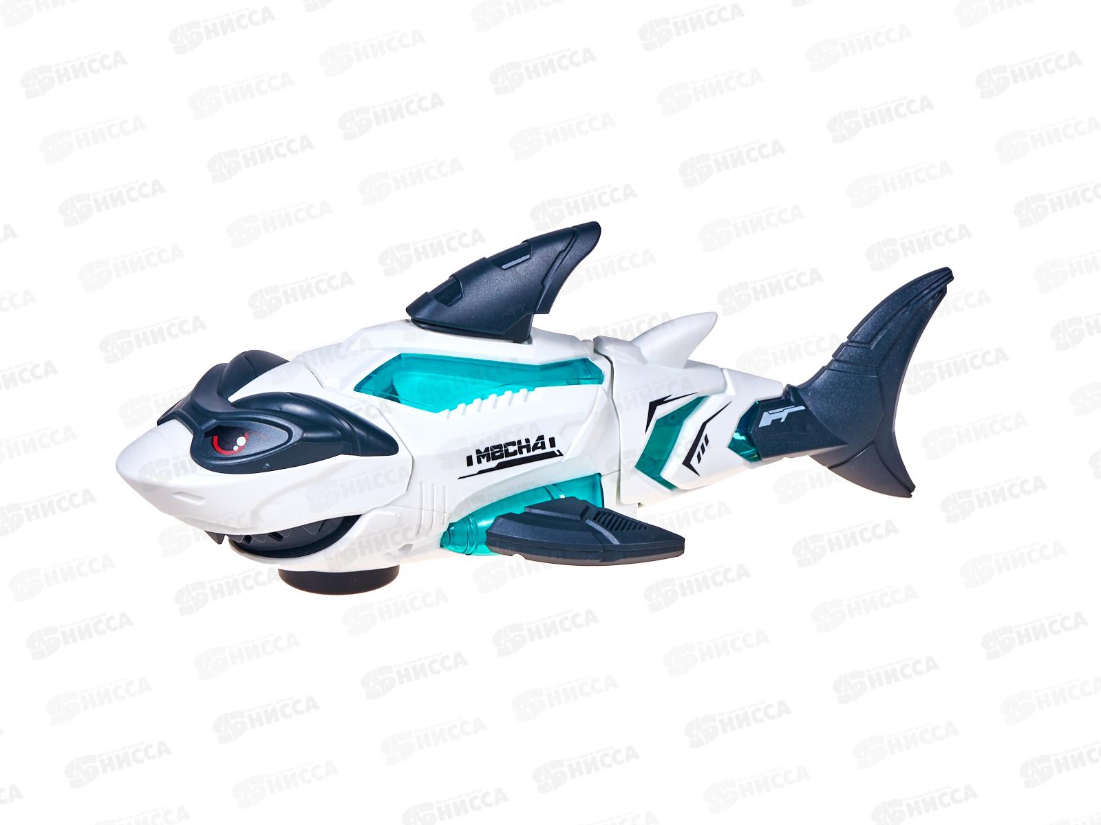 Игрушка Акула на батарейках №3382 звук, свет, коробка 20*9,5*12,5