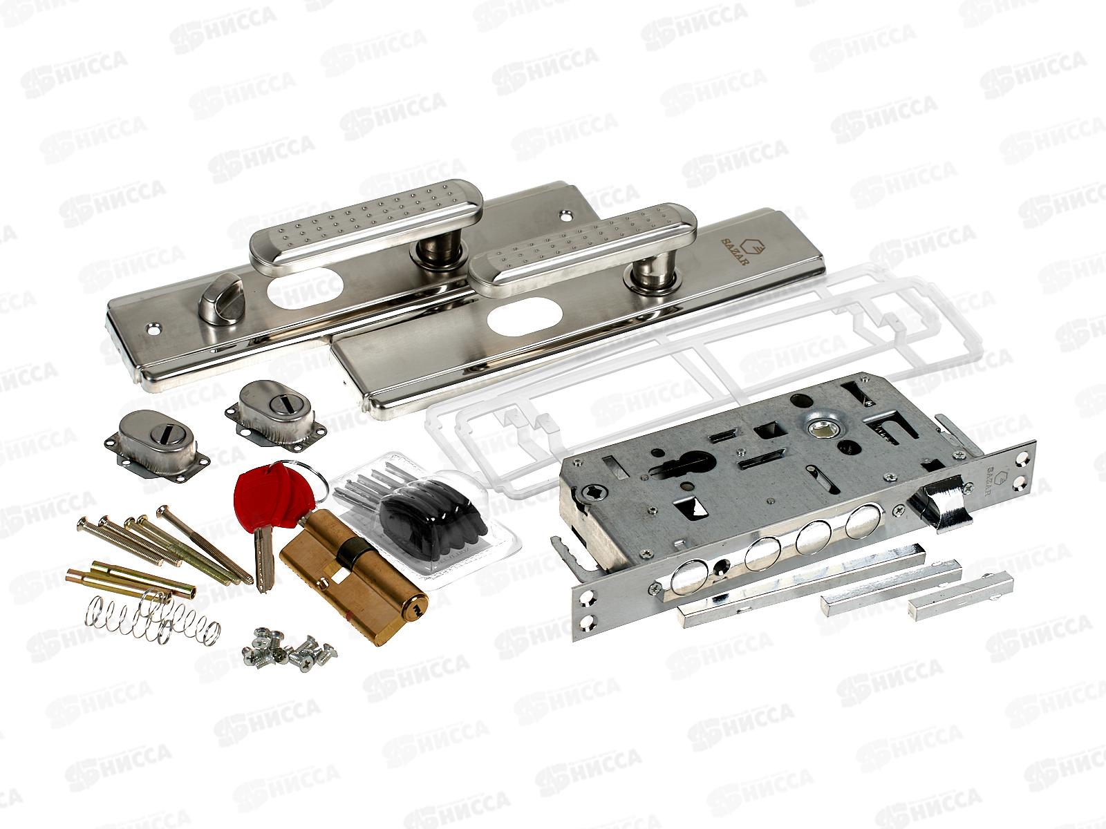 Замок врезной д/китайских дверей 3В-3526/30 с ручками HP107SN SAZAR