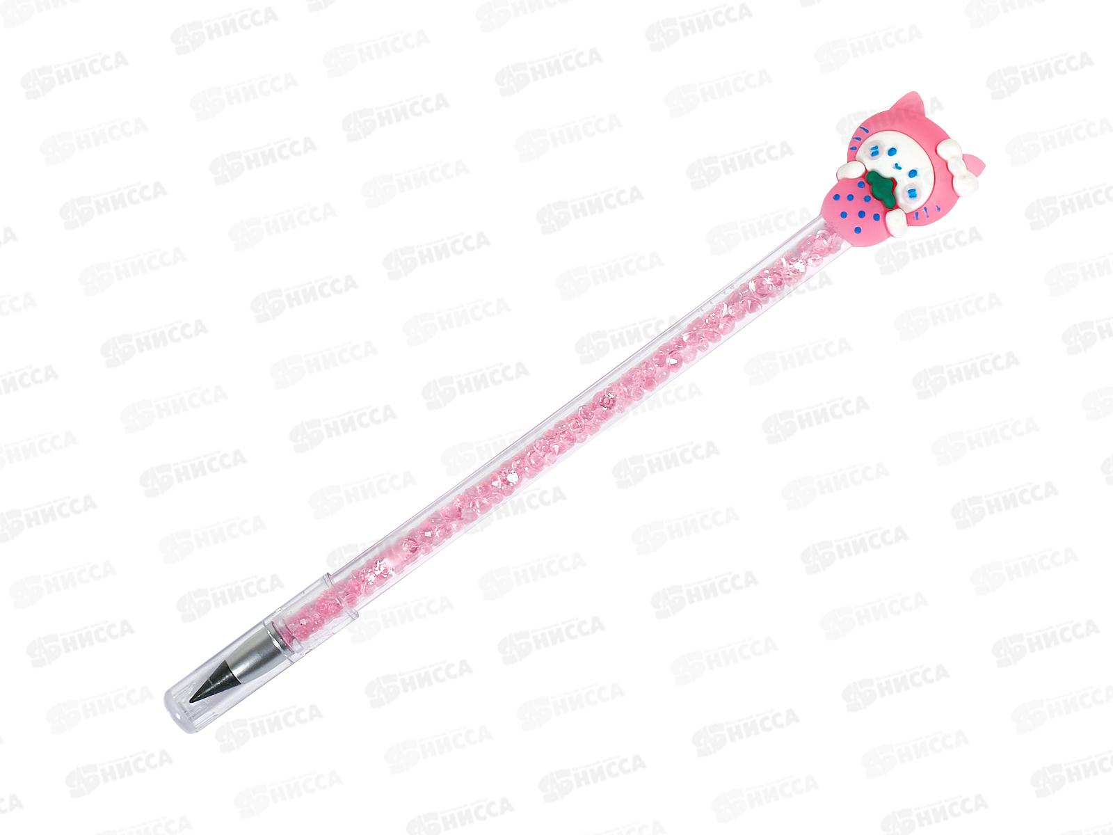 Карандаш вечный Mazari Кошечка 4 цвета, корпус с кристаллами М-7069 *1/48