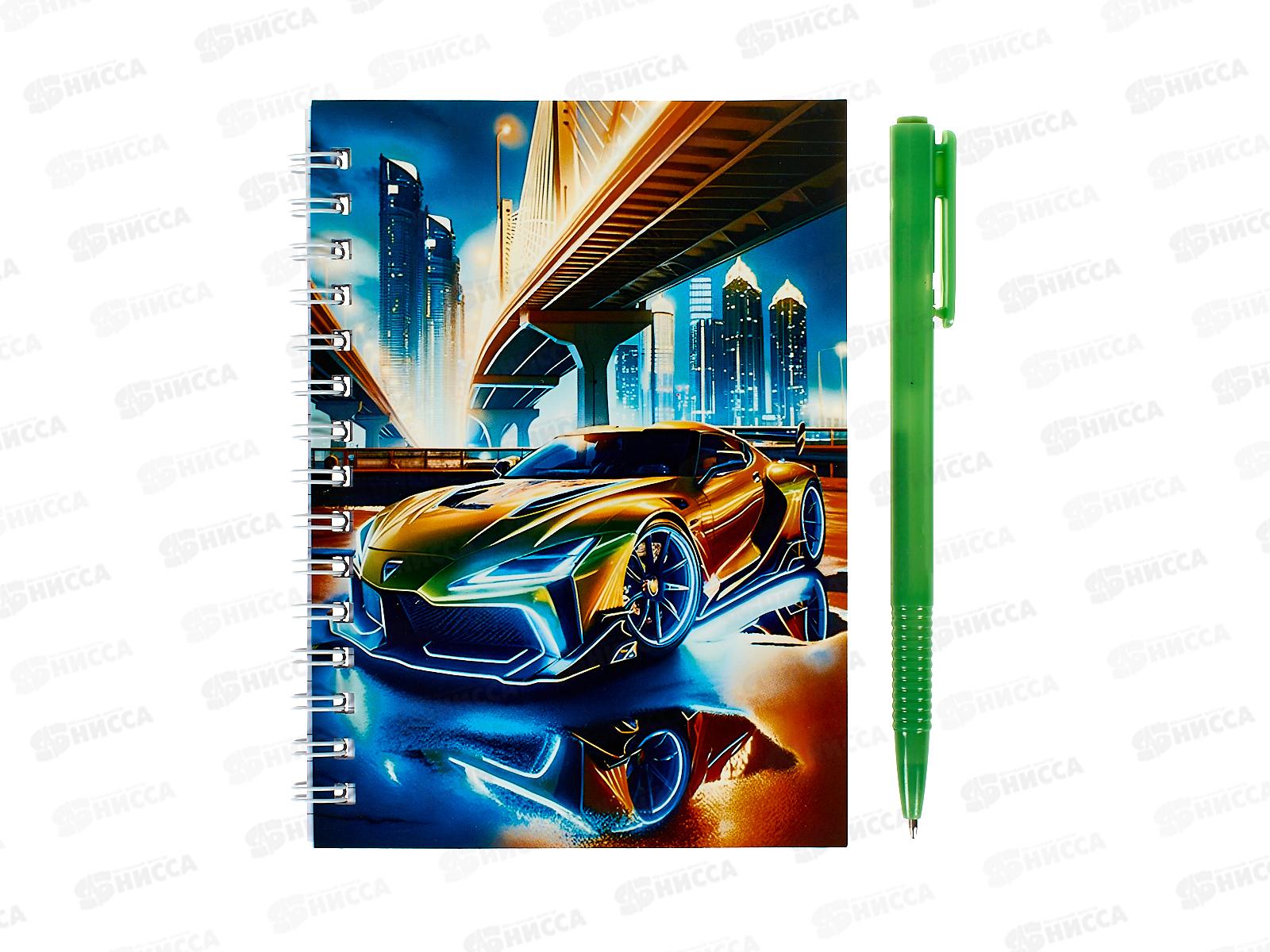 Блокнот с ручкой MAZARI Racing game 10*14см 38л кл. M-3196 *12