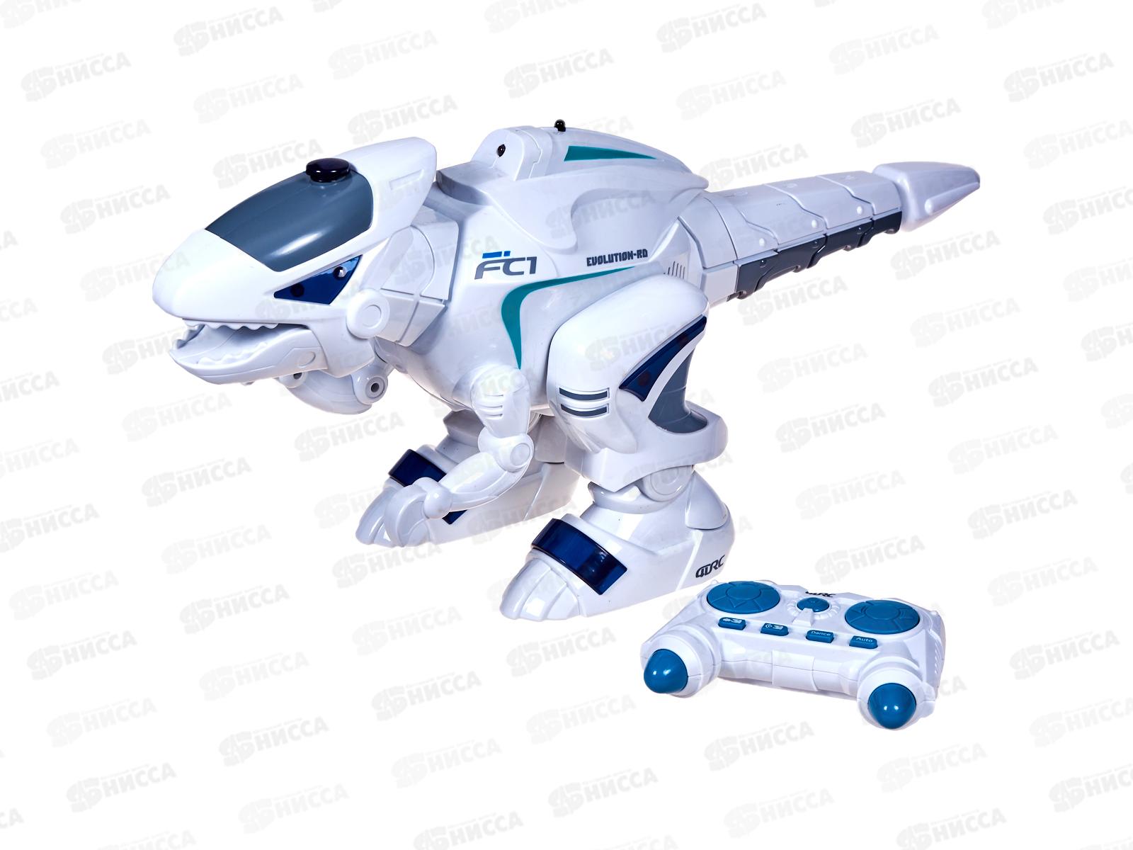 Робот-динозавр на пульте радиоуправления свет, звук, пар, 1911454 в коробке