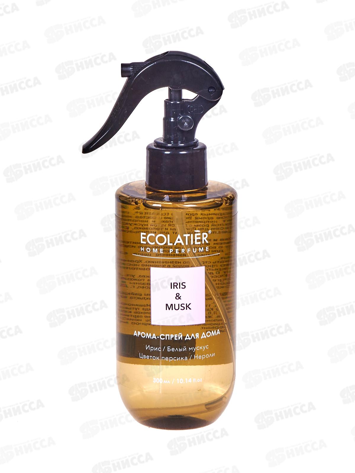 ECOLATIER арома-спрей для дома IRIS&MUSK 300мл 886704 *10